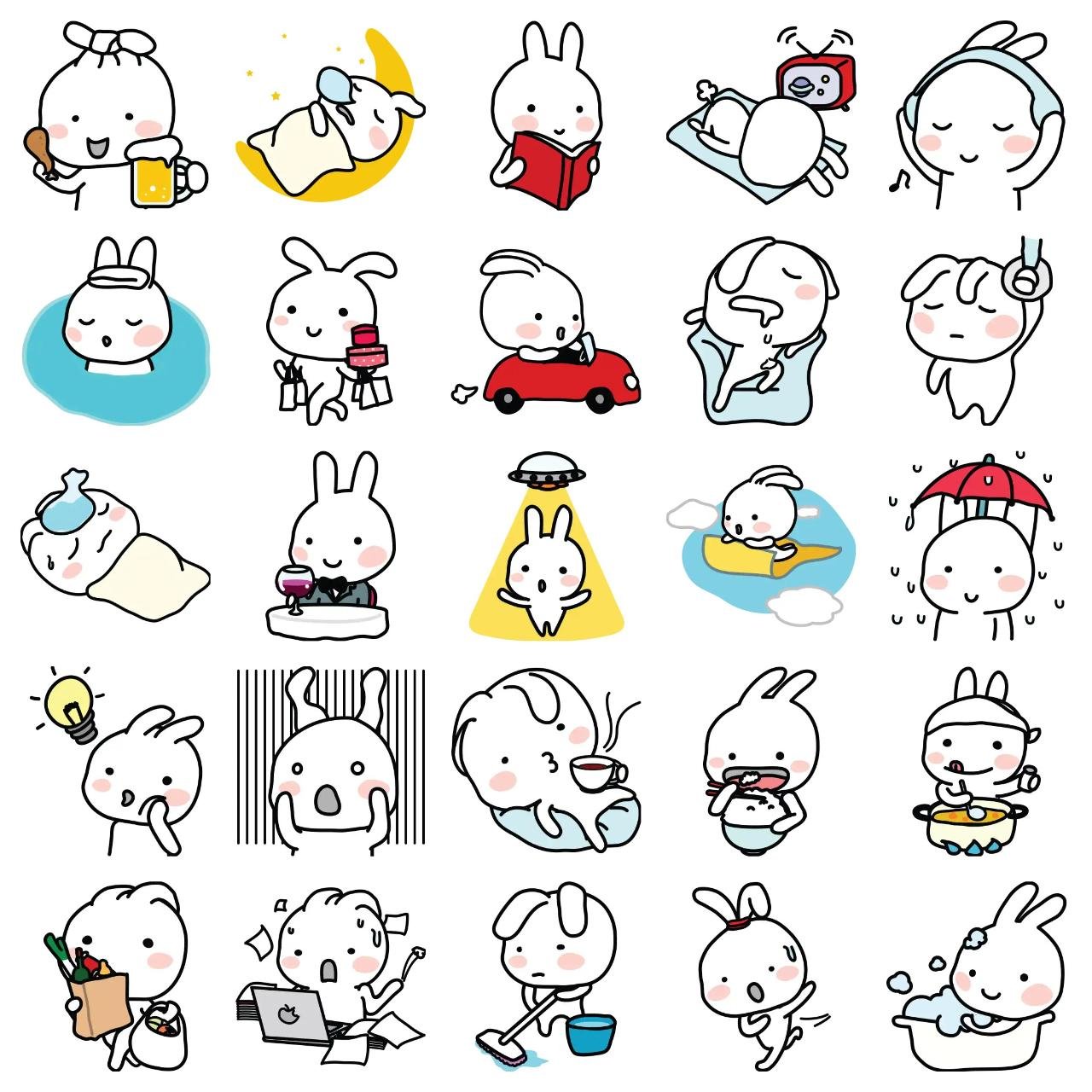 Toto 2 Animals,Etc. sticker pack for Whatsapp, Telegram, Signal, and others chatting and message apps