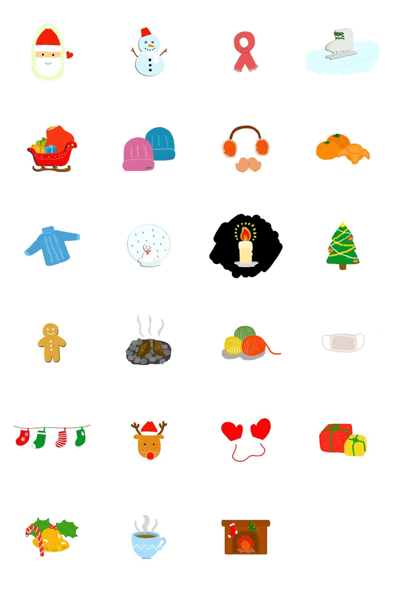 warm winter Romance,Etc. sticker pack for Whatsapp, Telegram, Signal, and others chatting and message apps