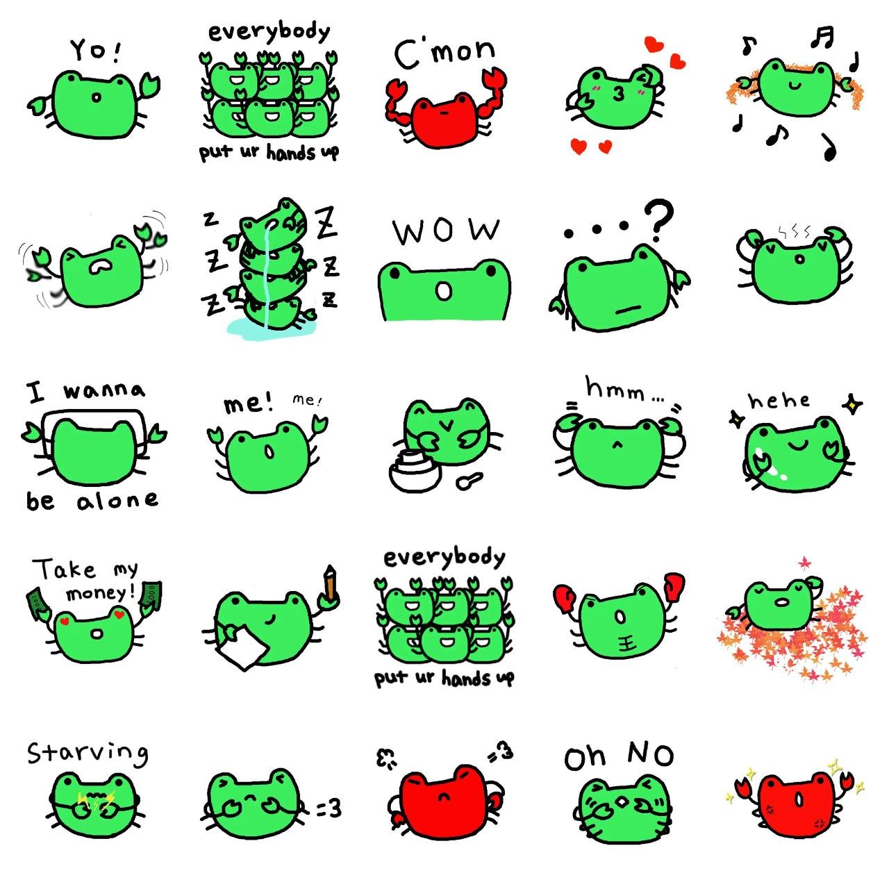 Strange Geguri Animals,Gag sticker pack for Whatsapp, Telegram, Signal, and others chatting and message apps