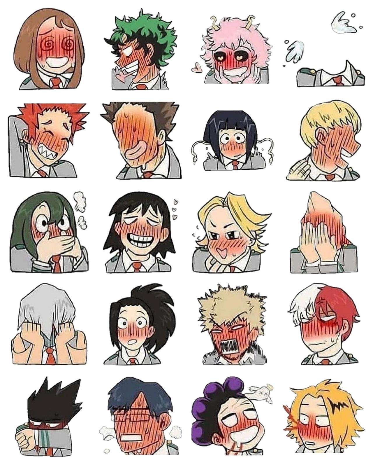 My Hero Academia #18 Anime, My Hero Academia sticker pack for Whatsapp, Telegram, Signal, and others chatting and message apps