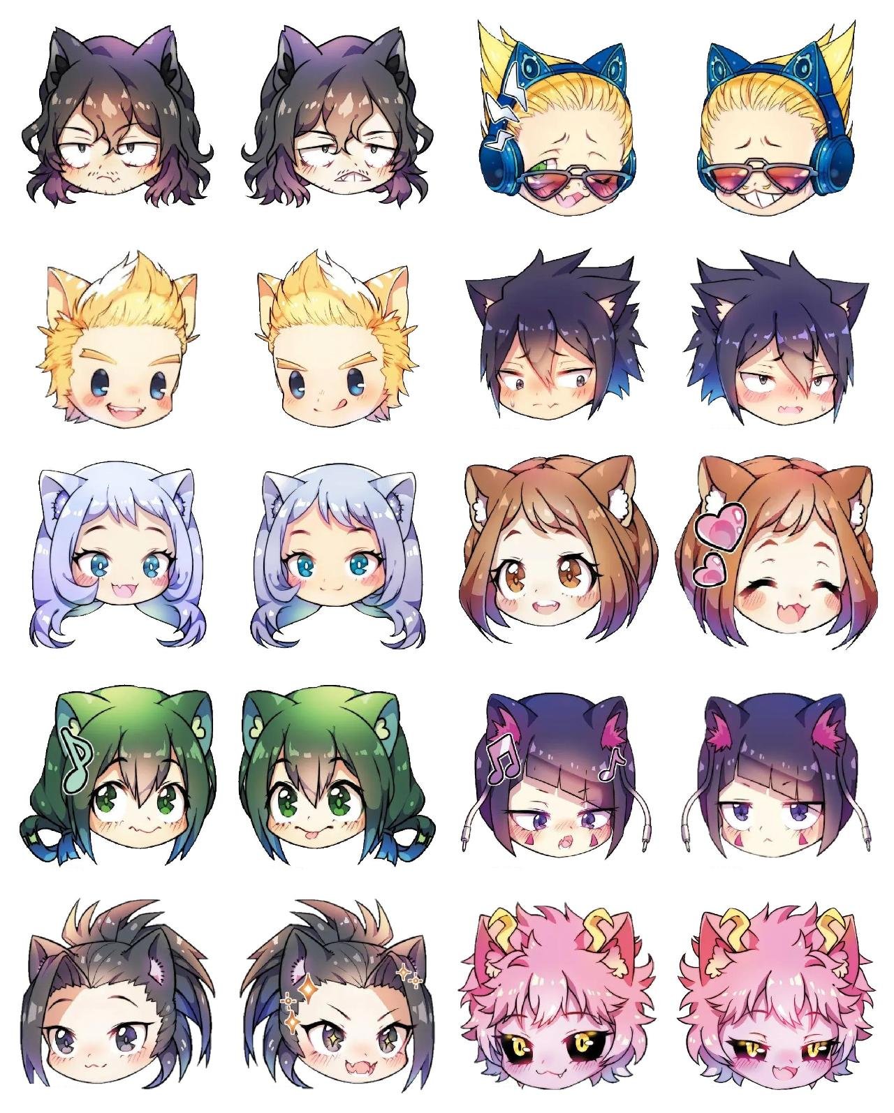 My Hero Academia #20 Anime, My Hero Academia sticker pack for Whatsapp, Telegram, Signal, and others chatting and message apps