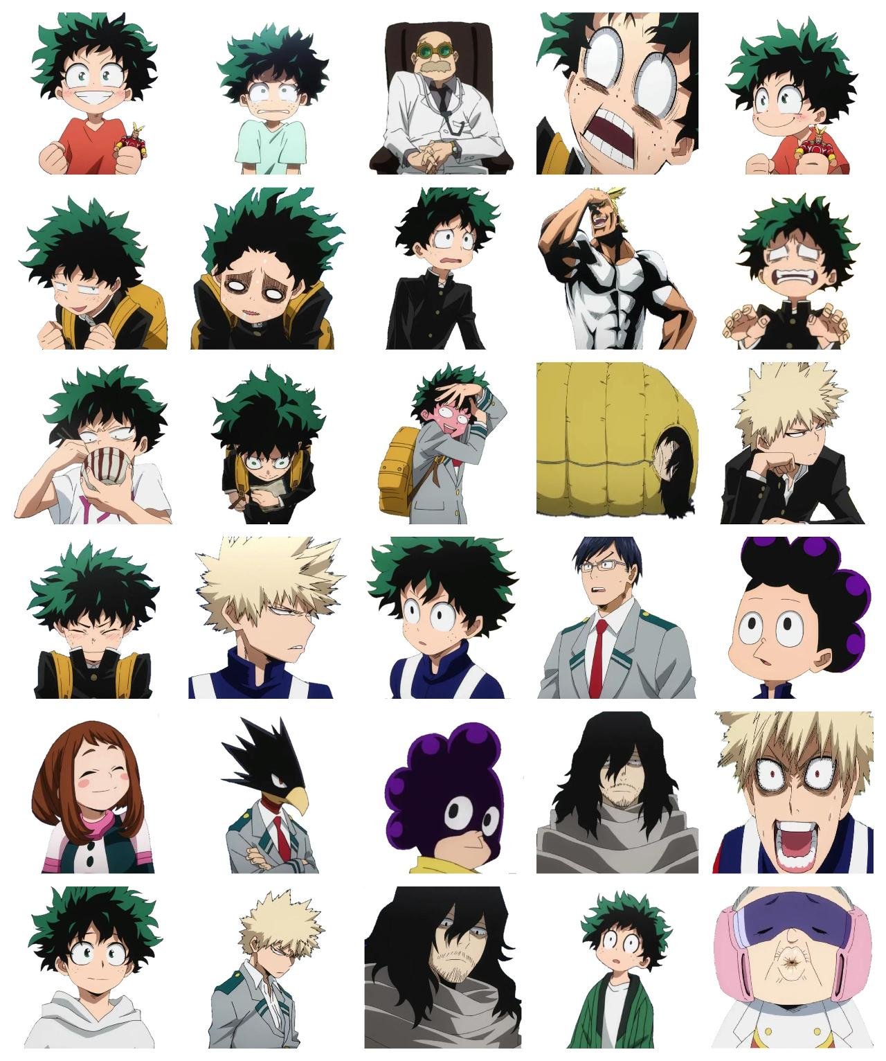 My Hero Academia #22 Anime, My Hero Academia sticker pack for Whatsapp, Telegram, Signal, and others chatting and message apps