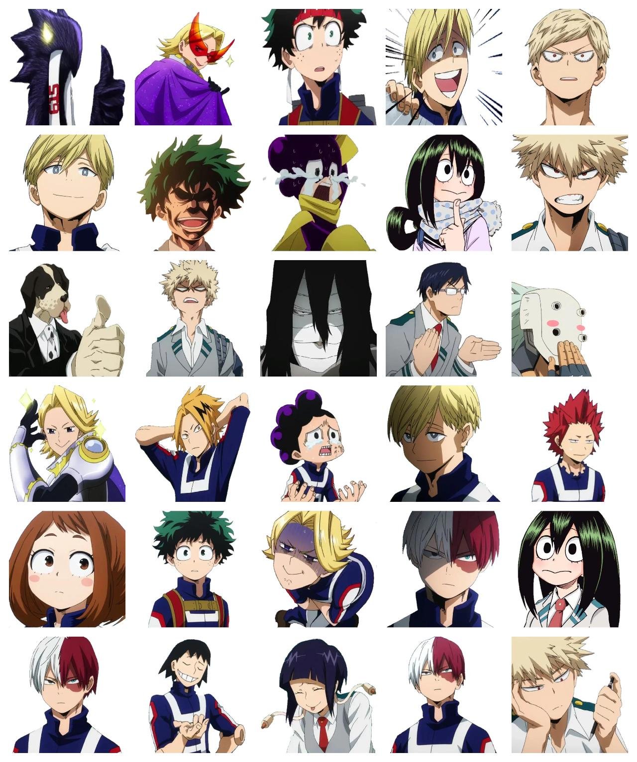 My Hero Academia #23 Anime, My Hero Academia sticker pack for Whatsapp, Telegram, Signal, and others chatting and message apps