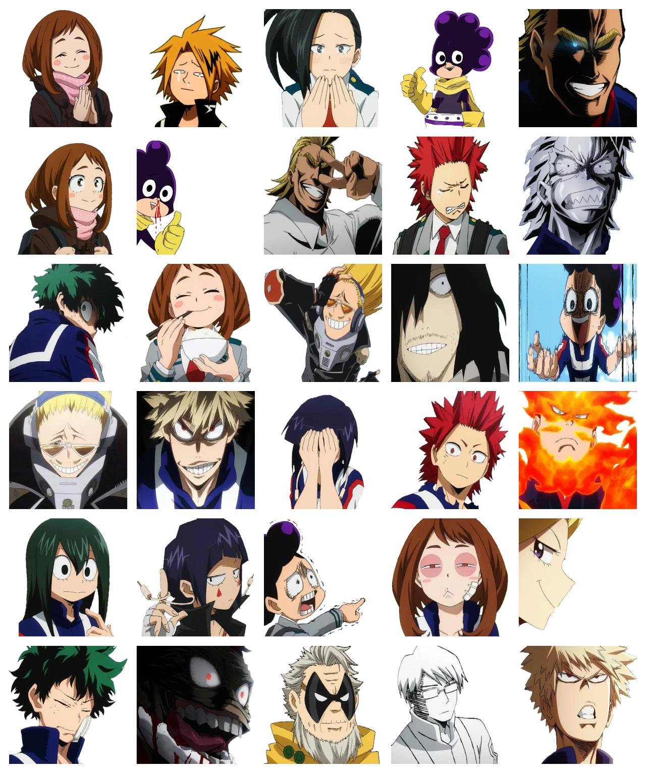 My Hero Academia #24 Anime, My Hero Academia sticker pack for Whatsapp, Telegram, Signal, and others chatting and message apps