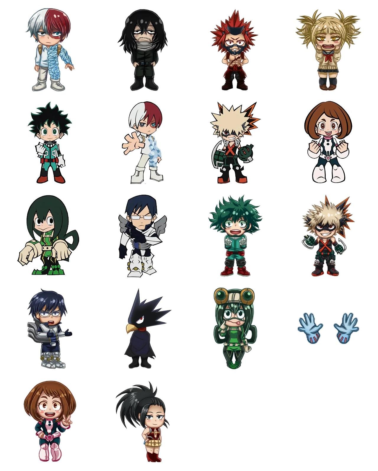 My Hero Academia #28 Anime, My Hero Academia sticker pack for Whatsapp, Telegram, Signal, and others chatting and message apps