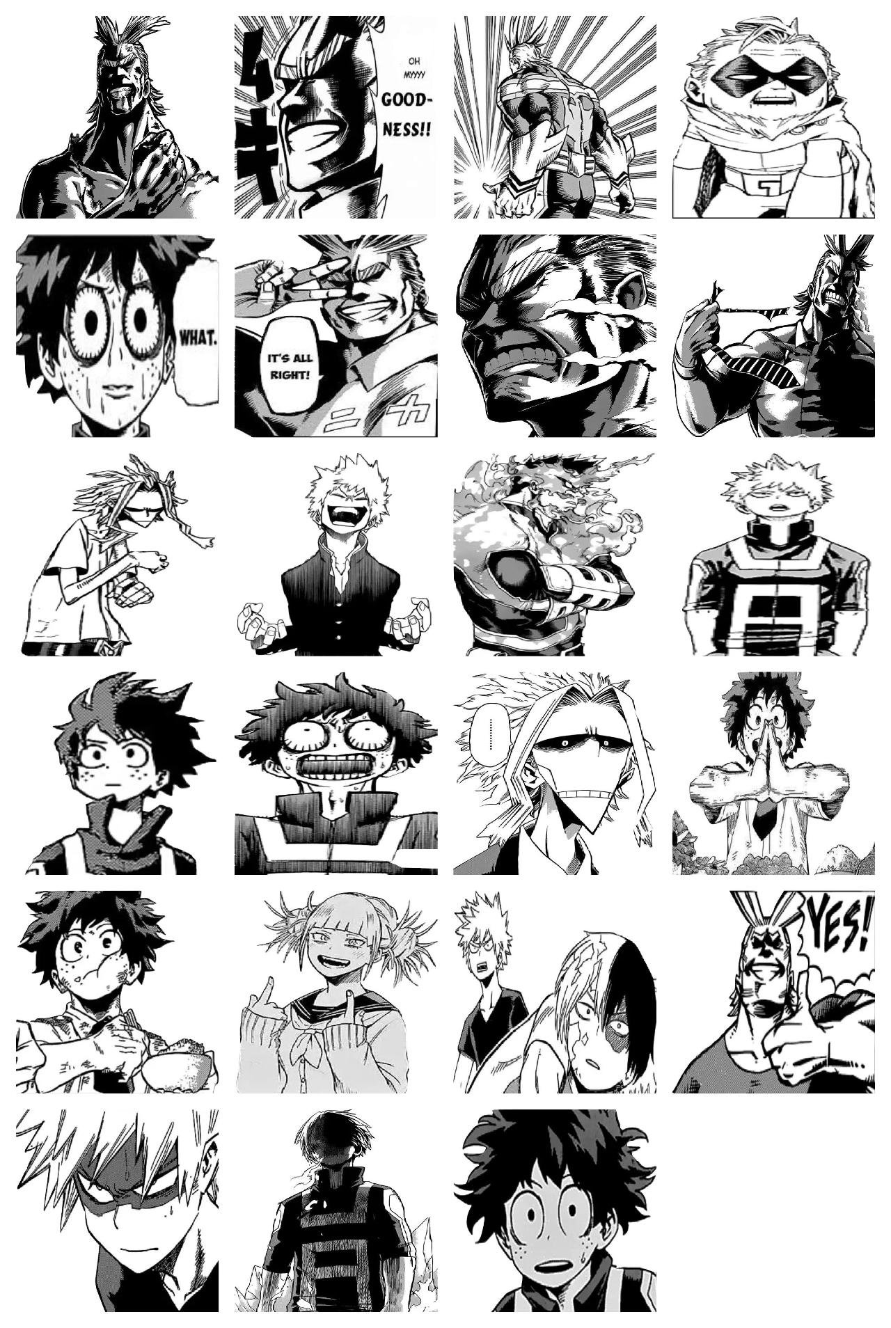 My Hero Academia #4 Anime, My Hero Academia sticker pack for Whatsapp, Telegram, Signal, and others chatting and message apps