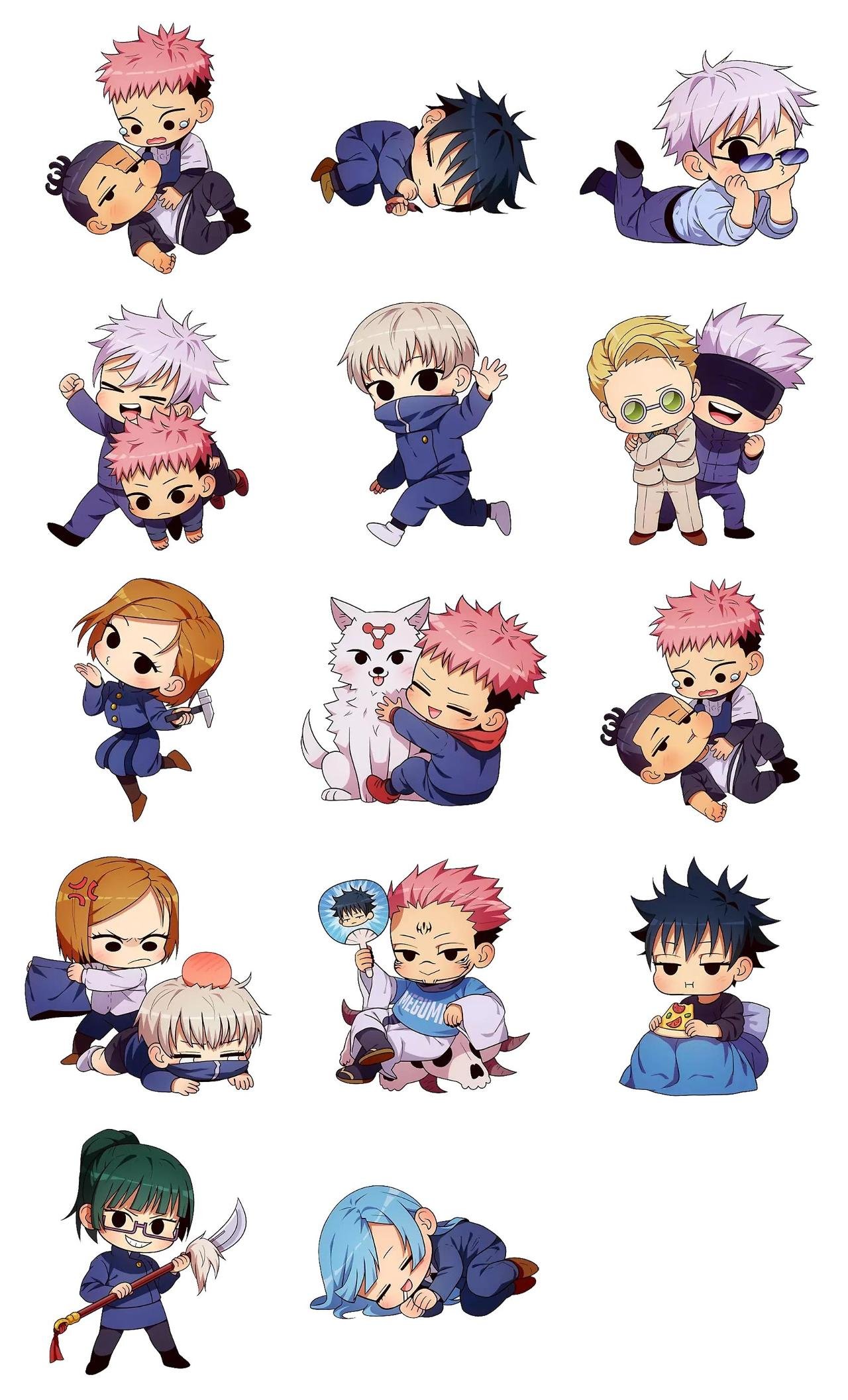 Jujutsu Kaisen #1 Anime, Jujutsu Kaisen sticker pack for Whatsapp, Telegram, Signal, and others chatting and message apps