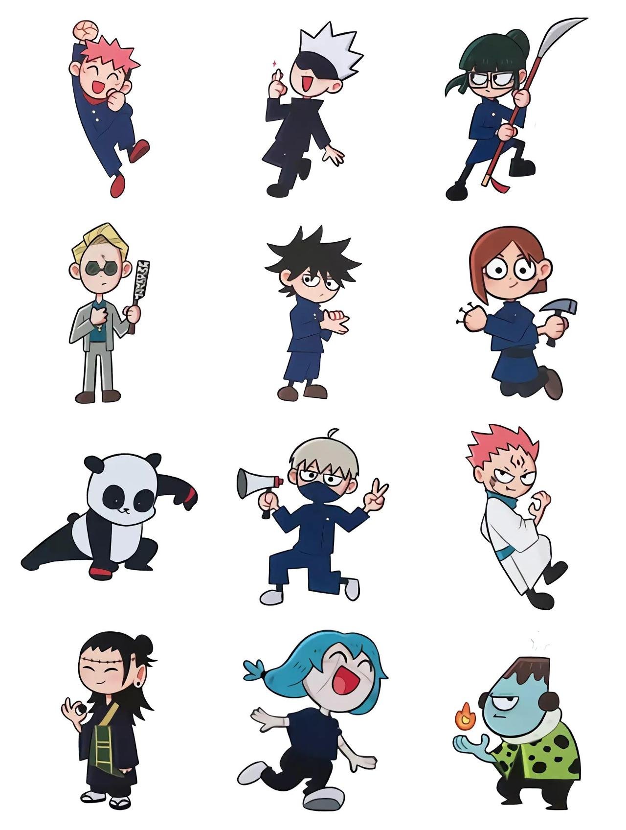 Jujutsu Kaisen #14 Anime, Jujutsu Kaisen sticker pack for Whatsapp, Telegram, Signal, and others chatting and message apps