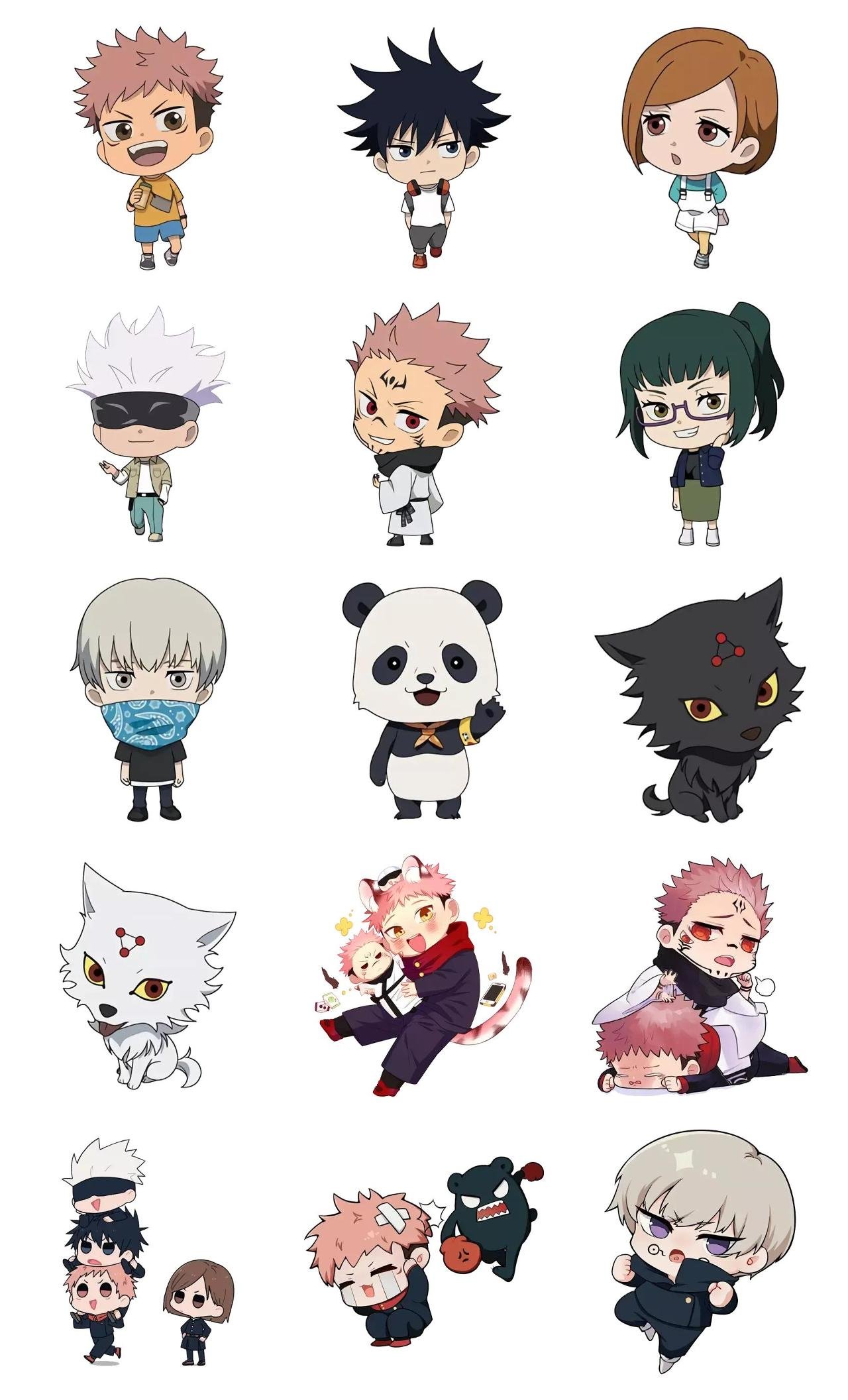 Jujutsu Kaisen #19 Anime, Jujutsu Kaisen sticker pack for Whatsapp, Telegram, Signal, and others chatting and message apps