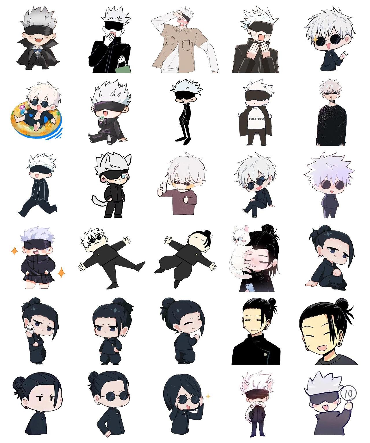 Jujutsu Kaisen #21 Anime, Jujutsu Kaisen sticker pack for Whatsapp, Telegram, Signal, and others chatting and message apps