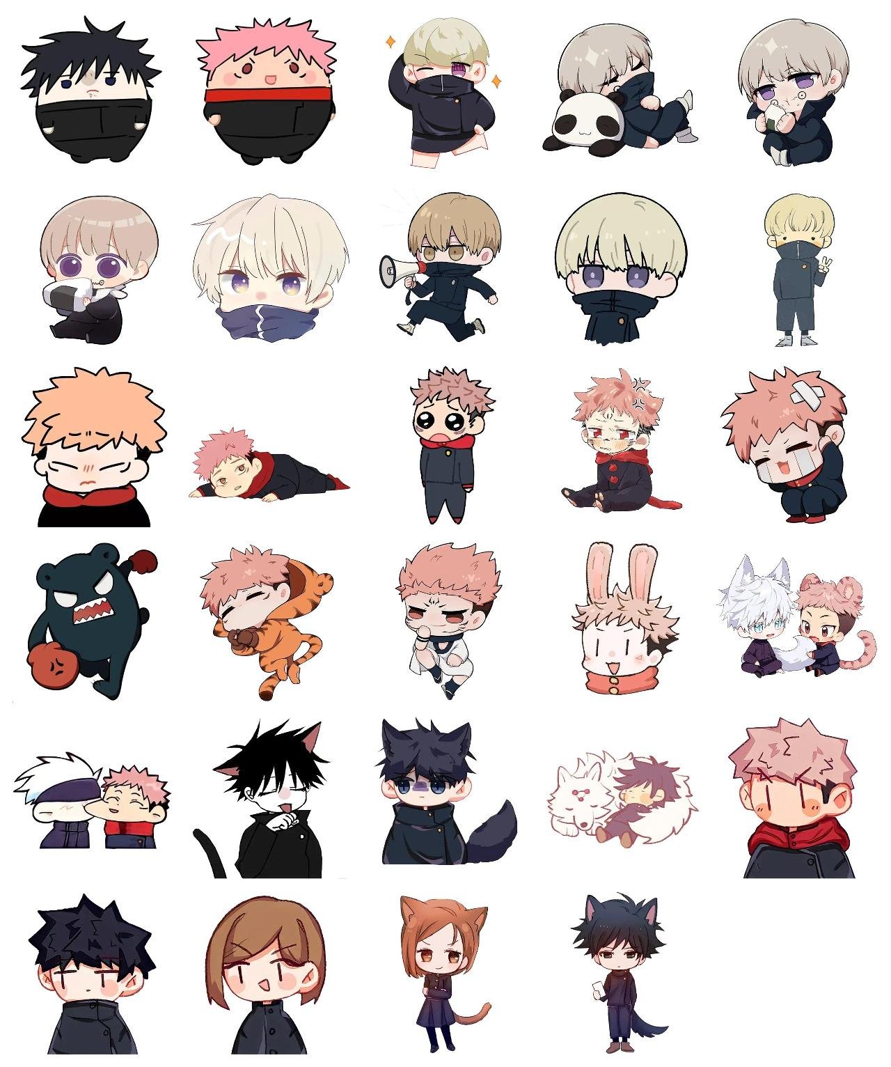 Jujutsu Kaisen #23 Anime, Jujutsu Kaisen sticker pack for Whatsapp, Telegram, Signal, and others chatting and message apps