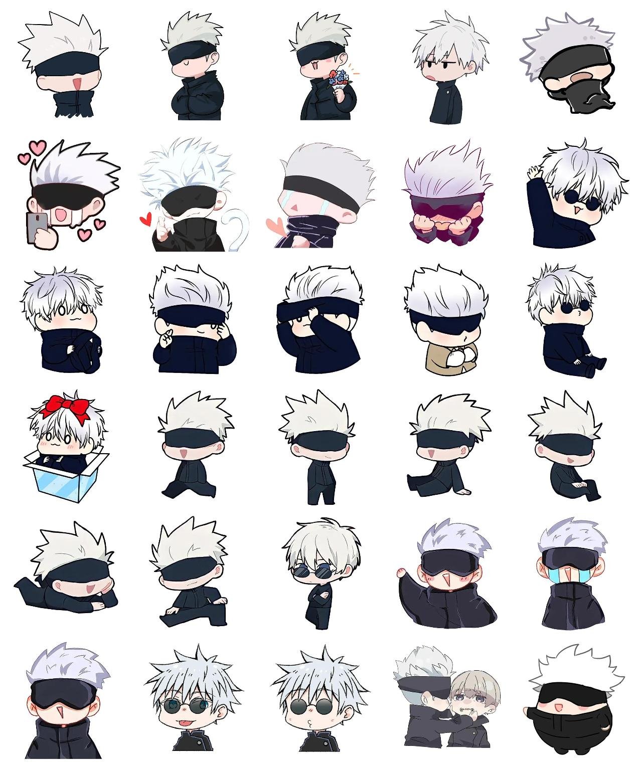 Jujutsu Kaisen #5 Anime, Jujutsu Kaisen sticker pack for Whatsapp, Telegram, Signal, and others chatting and message apps