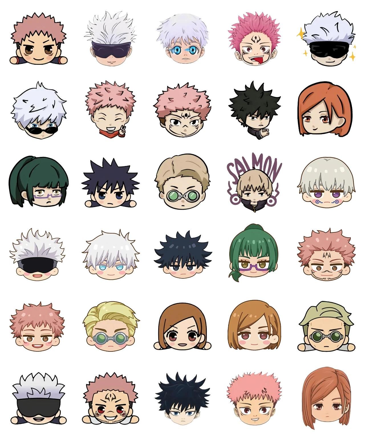 Jujutsu Kaisen #9 Anime, Jujutsu Kaisen sticker pack for Whatsapp, Telegram, Signal, and others chatting and message apps