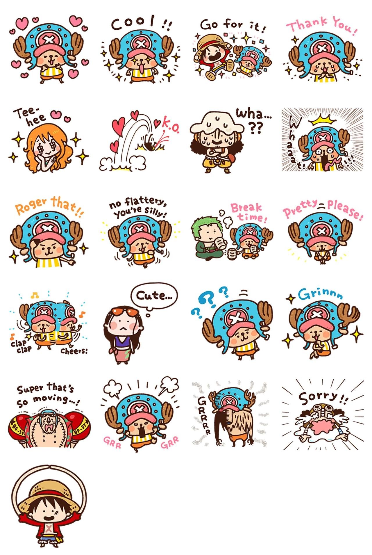 One Piece #11 Anime, One Piece sticker pack for Whatsapp, Telegram, Signal, and others chatting and message apps