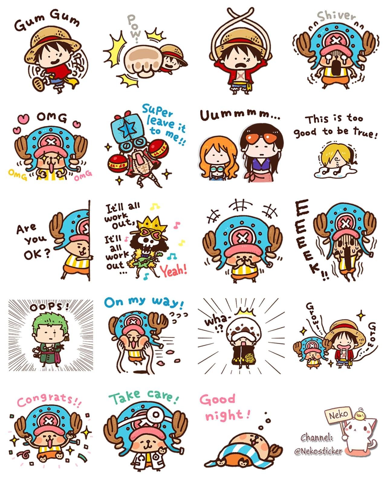 One Piece #12 Anime, One Piece sticker pack for Whatsapp, Telegram, Signal, and others chatting and message apps