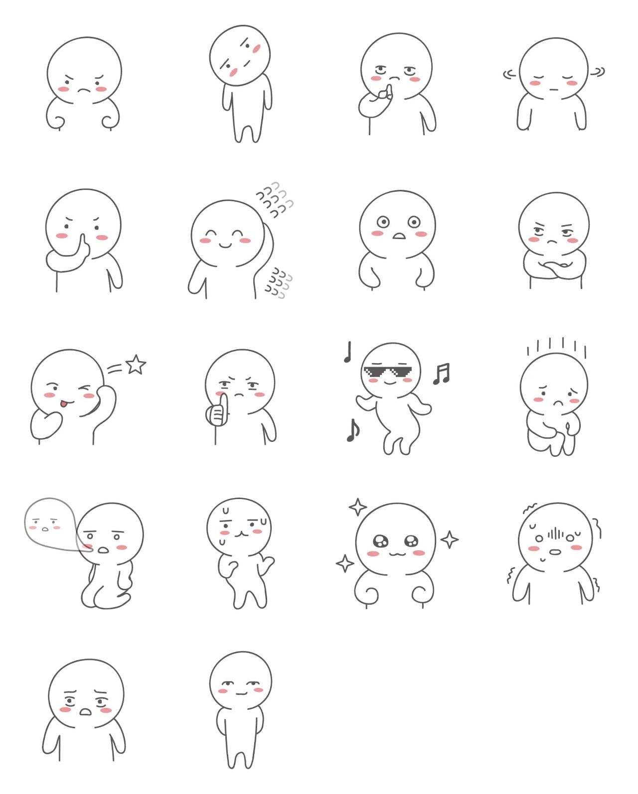 Sosso sticker People,Etc. sticker pack for Whatsapp, Telegram, Signal, and others chatting and message apps