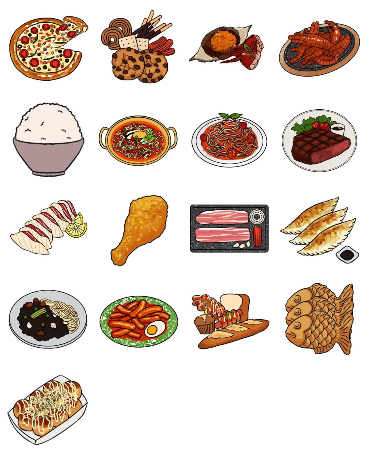 Today's food Food/Drink sticker pack for Whatsapp, Telegram, Signal, and others chatting and message apps