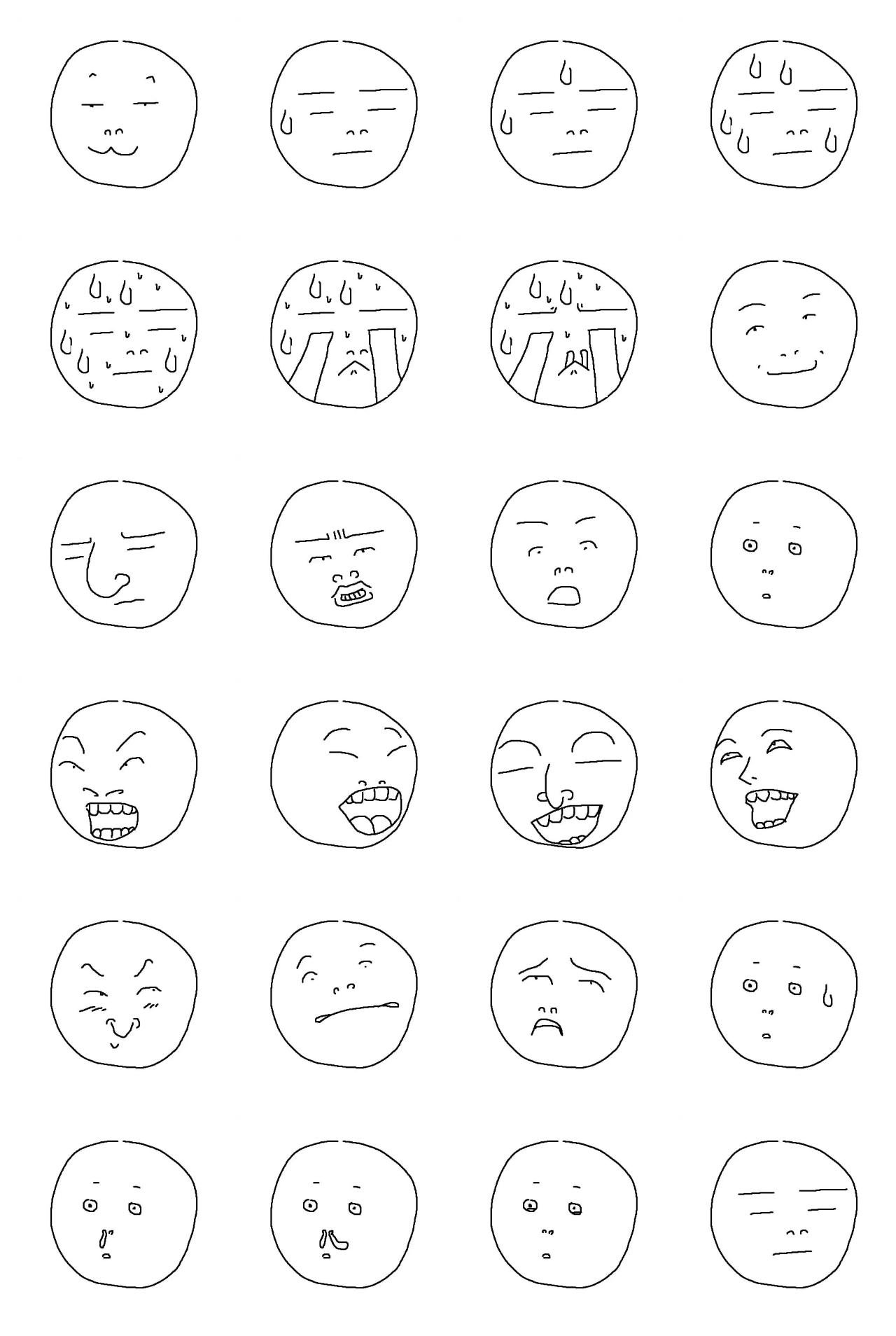 funny round face 2 Gag,People sticker pack for Whatsapp, Telegram, Signal, and others chatting and message apps