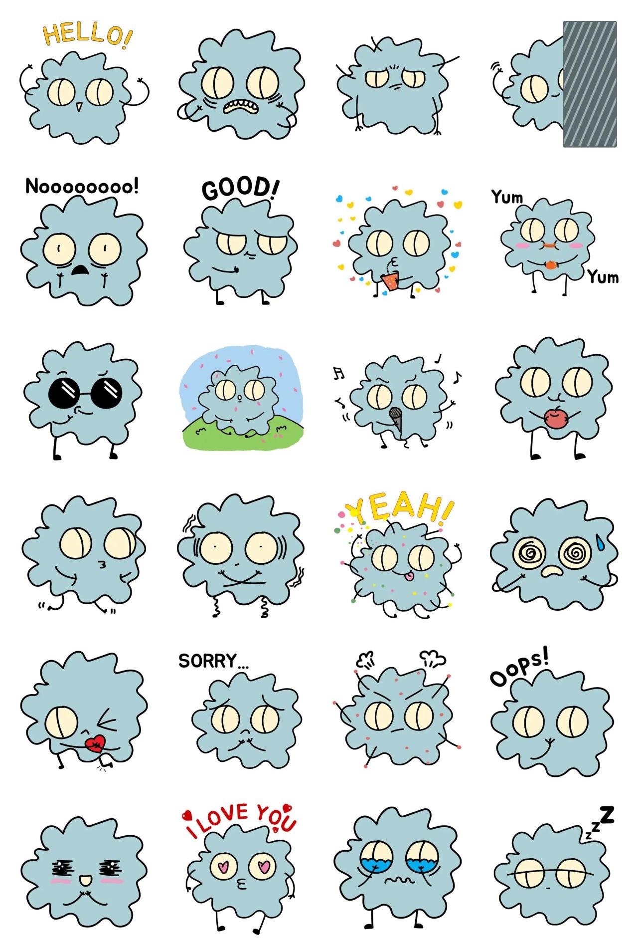 BABY DUST Louie Animation/Cartoon,Etc. sticker pack for Whatsapp, Telegram, Signal, and others chatting and message apps