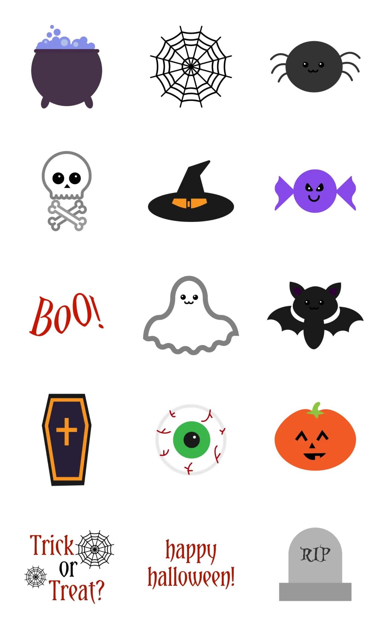 Halloween Animation/Cartoon,Halloween sticker pack for Whatsapp, Telegram, Signal, and others chatting and message apps