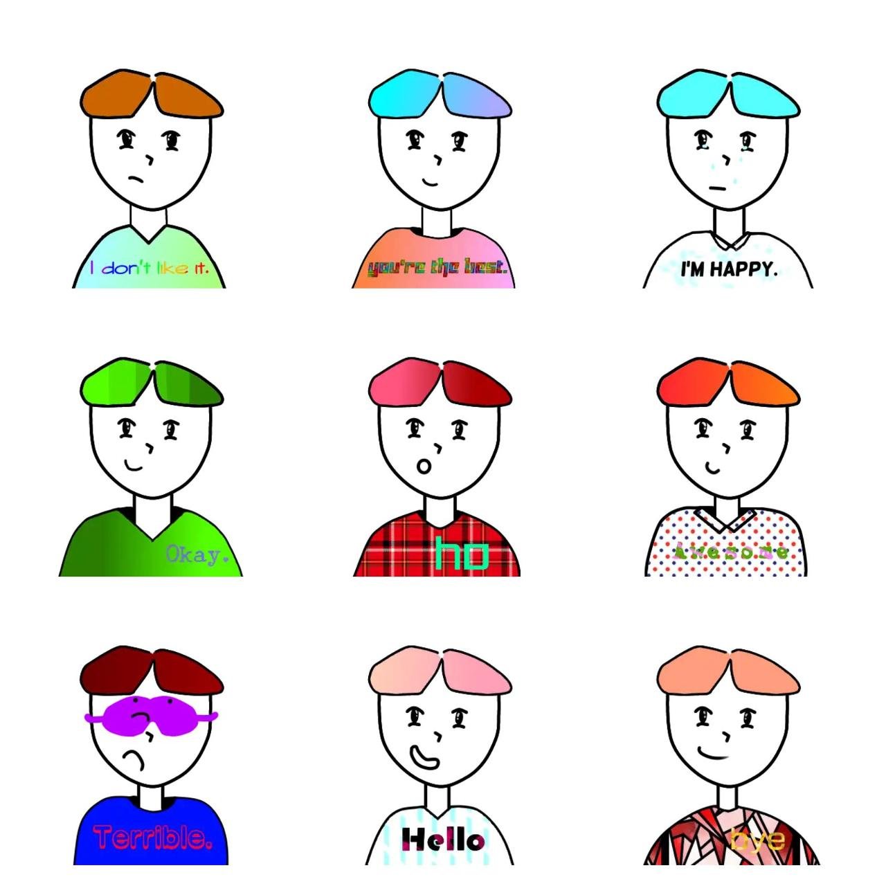 The man Gag,People sticker pack for Whatsapp, Telegram, Signal, and others chatting and message apps