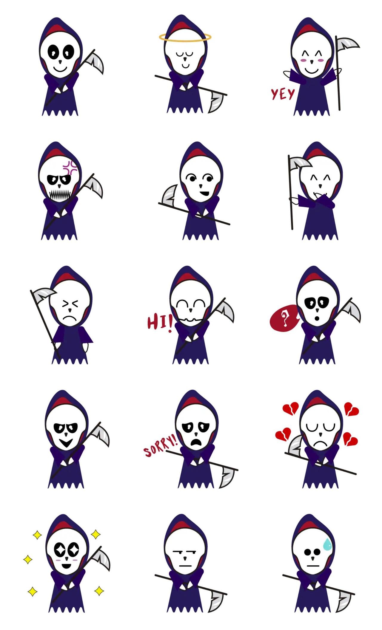 happy halloween! Animation/Cartoon,Halloween sticker pack for Whatsapp, Telegram, Signal, and others chatting and message apps