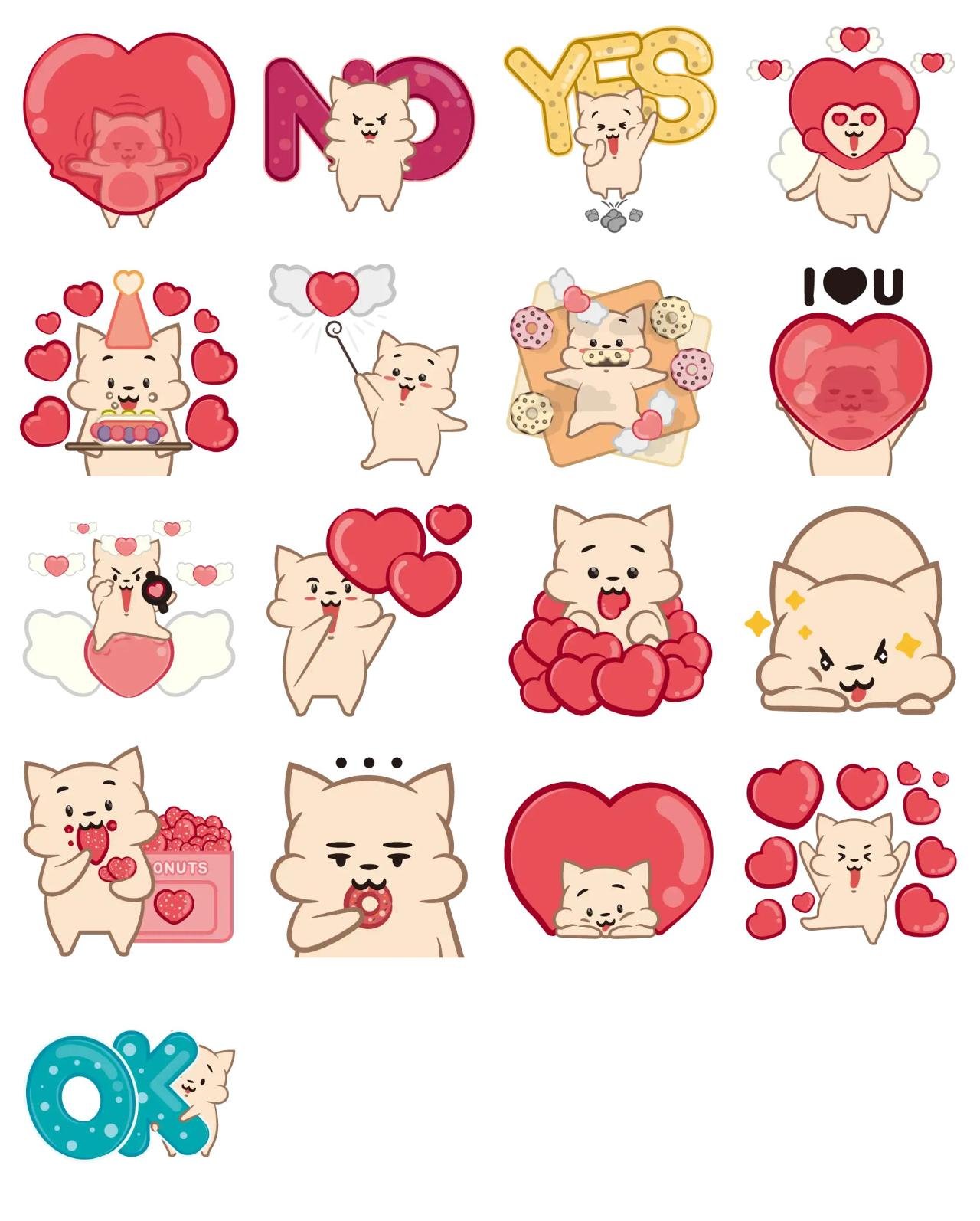 Lovely Pori Animation/Cartoon,Animals sticker pack for Whatsapp, Telegram, Signal, and others chatting and message apps