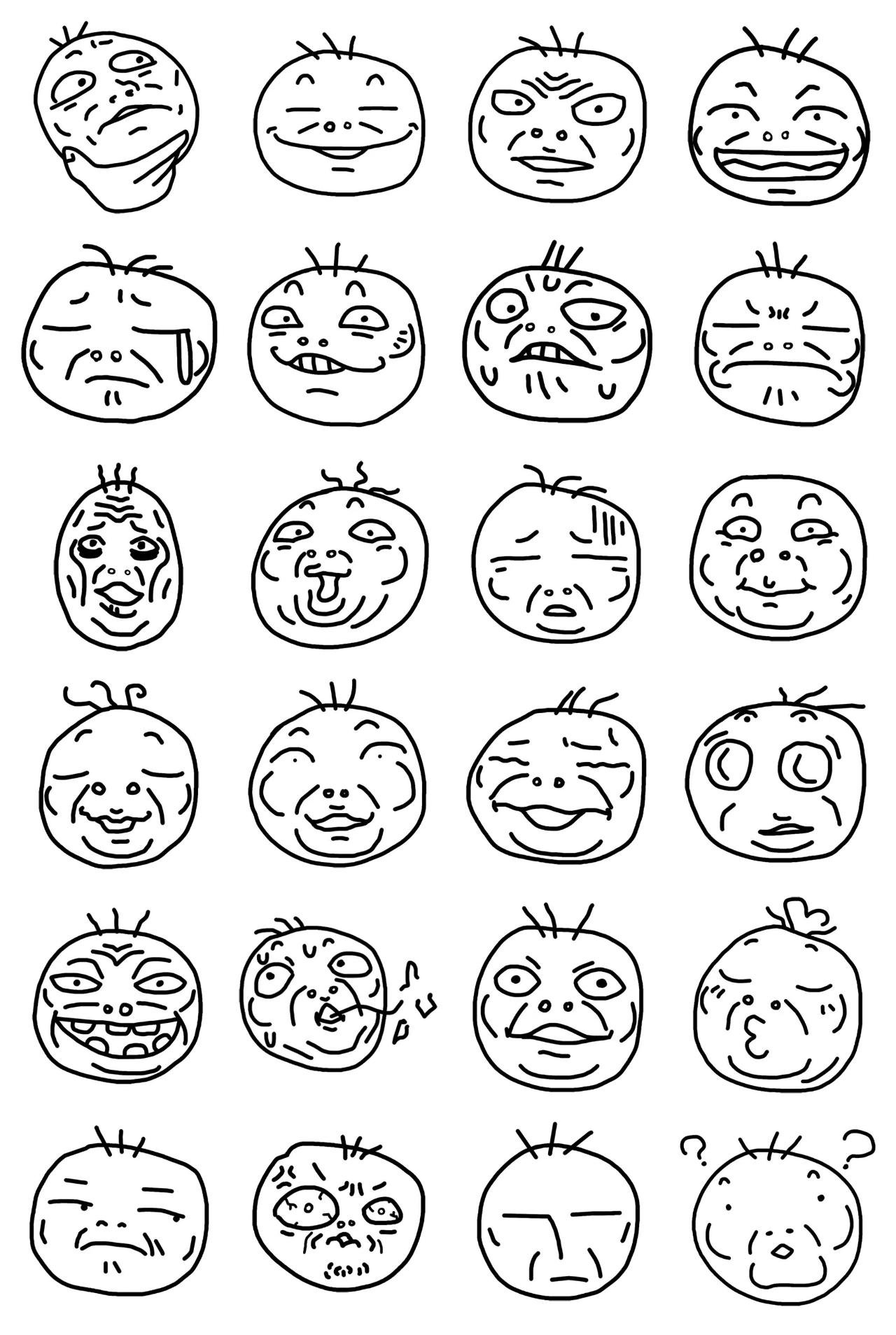 Funny face emoji Gag,People sticker pack for Whatsapp, Telegram, Signal, and others chatting and message apps