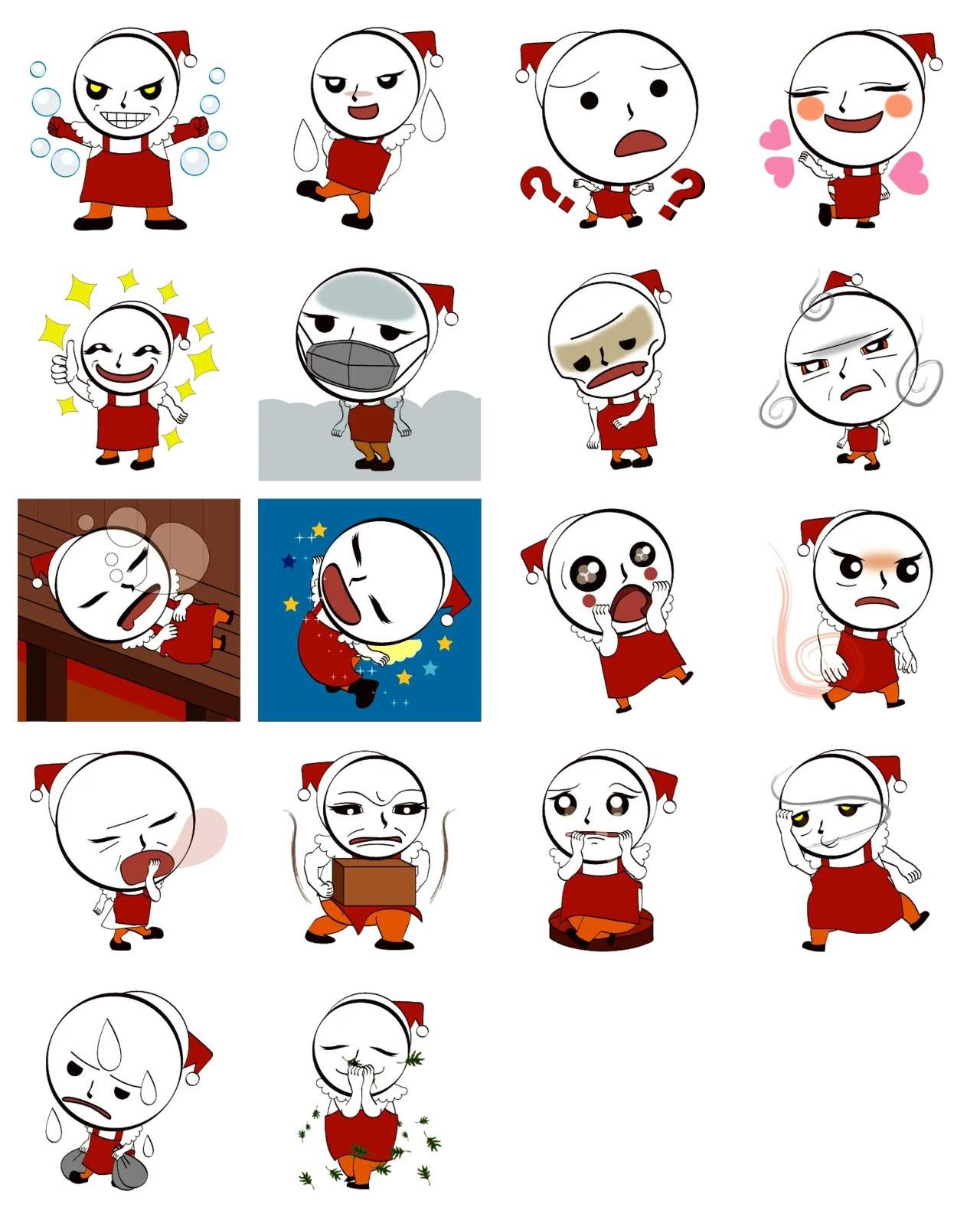 Cafe fairy Came's busy life Animation/Cartoon,Etc. sticker pack for Whatsapp, Telegram, Signal, and others chatting and message apps