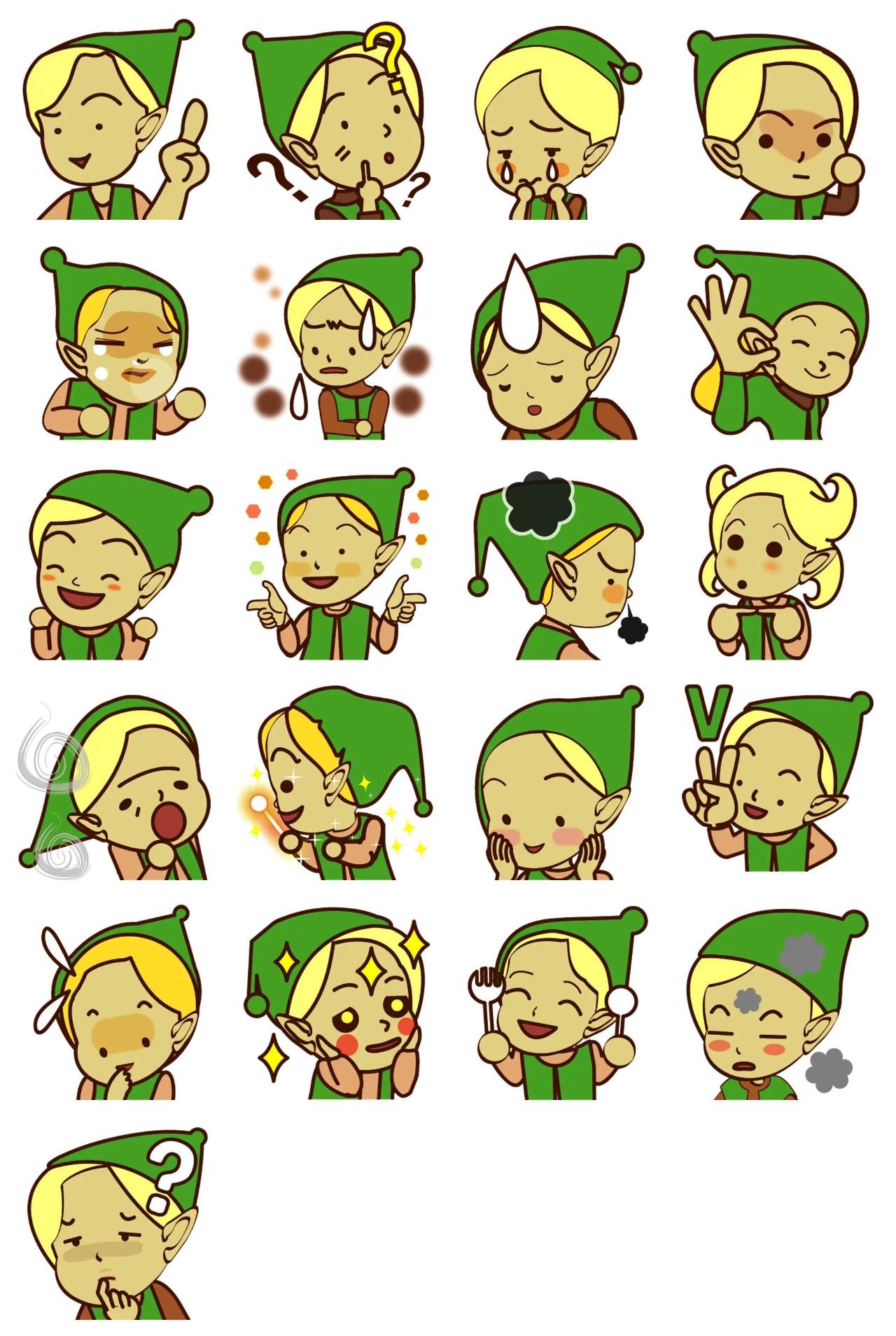 Little elves Animation/Cartoon,Etc. sticker pack for Whatsapp, Telegram, Signal, and others chatting and message apps