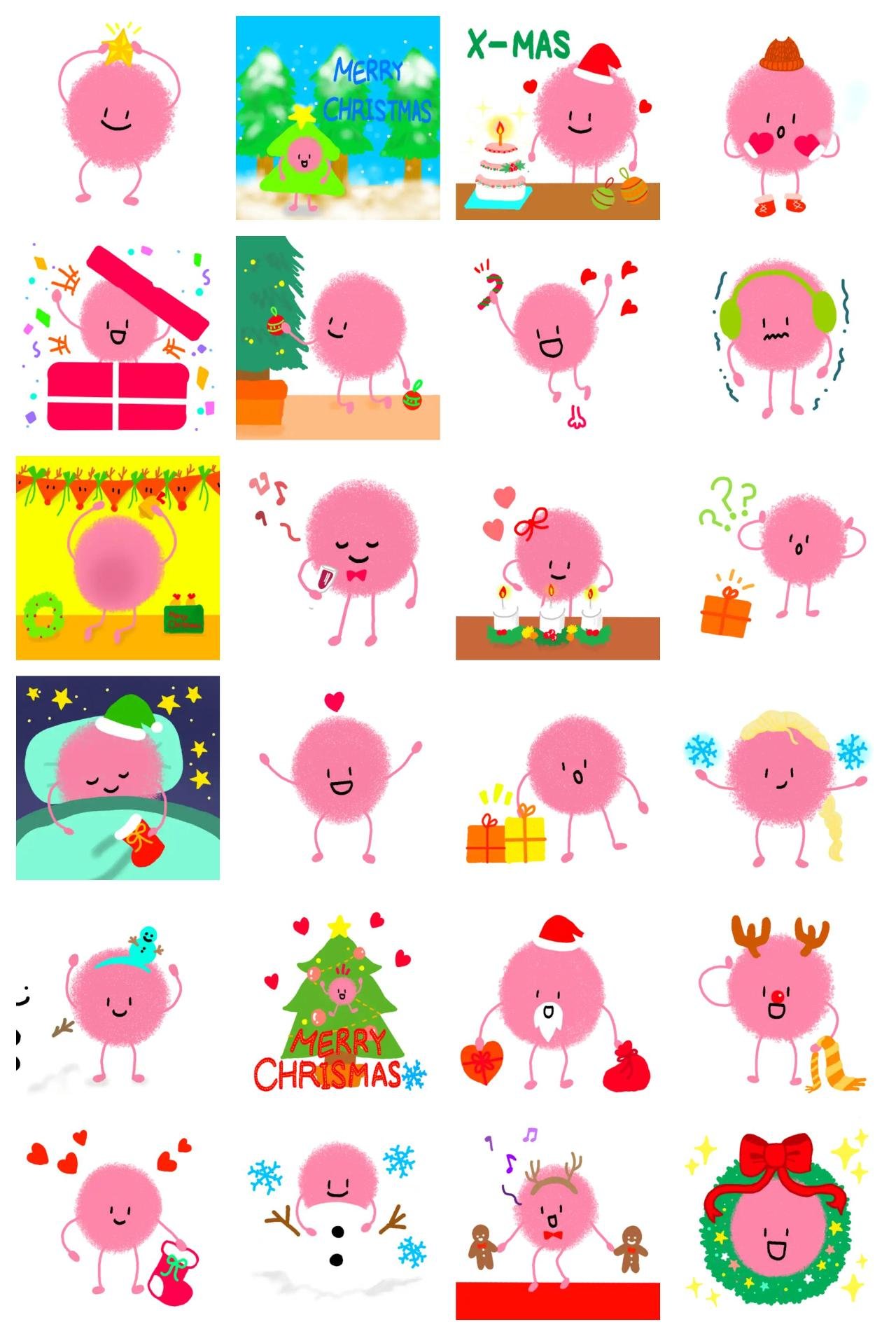 Pink dust2 Etc. sticker pack for Whatsapp, Telegram, Signal, and others chatting and message apps