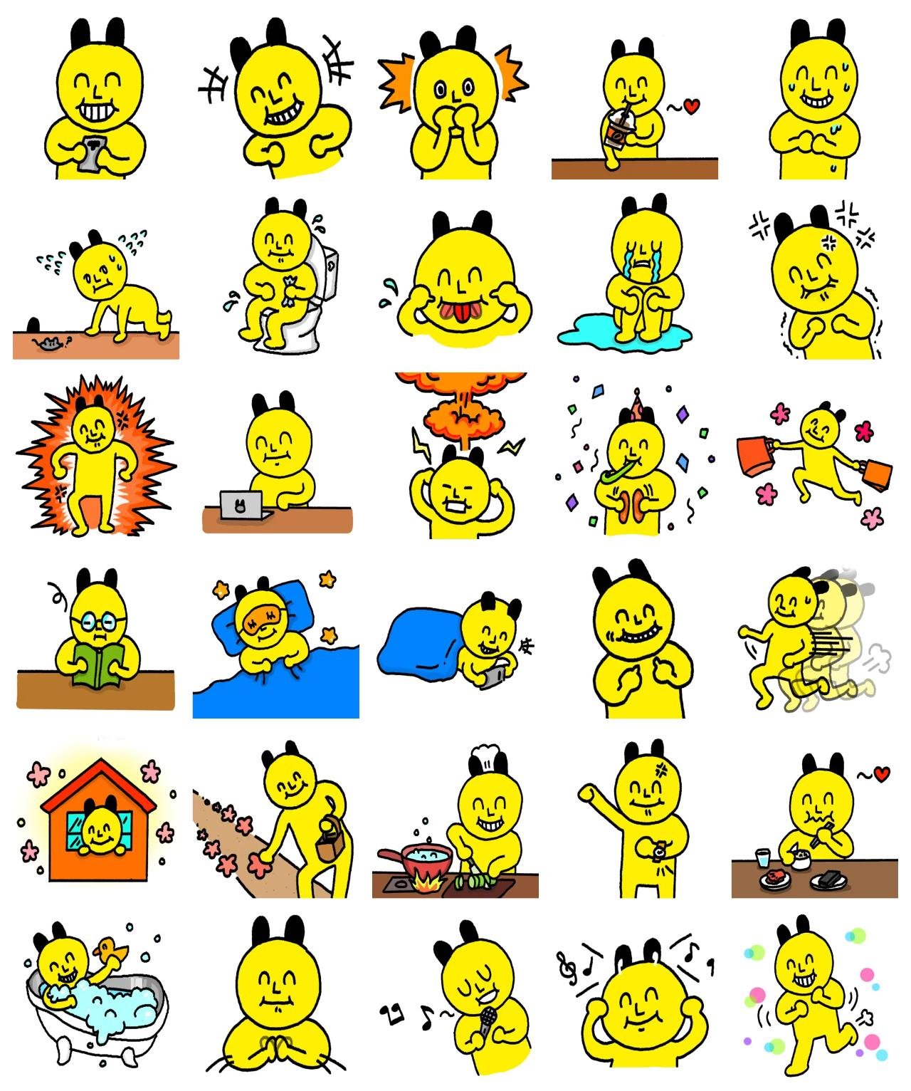 도잉도잉 Animals sticker pack for Whatsapp, Telegram, Signal, and others chatting and message apps