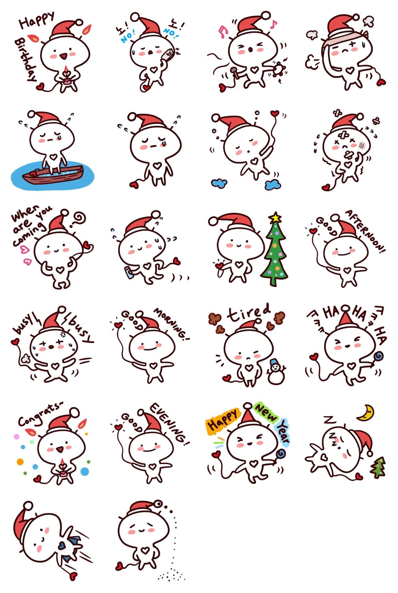 Heartless - Xmas Winter Story #1 Animation/Cartoon,Gag sticker pack for Whatsapp, Telegram, Signal, and others chatting and message apps