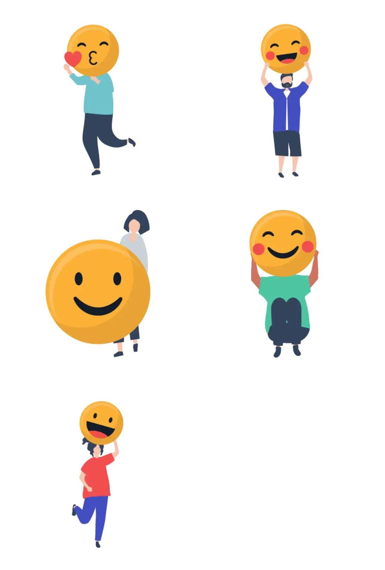 Happy Animation/Cartoon sticker pack for Whatsapp, Telegram, Signal, and others chatting and message apps