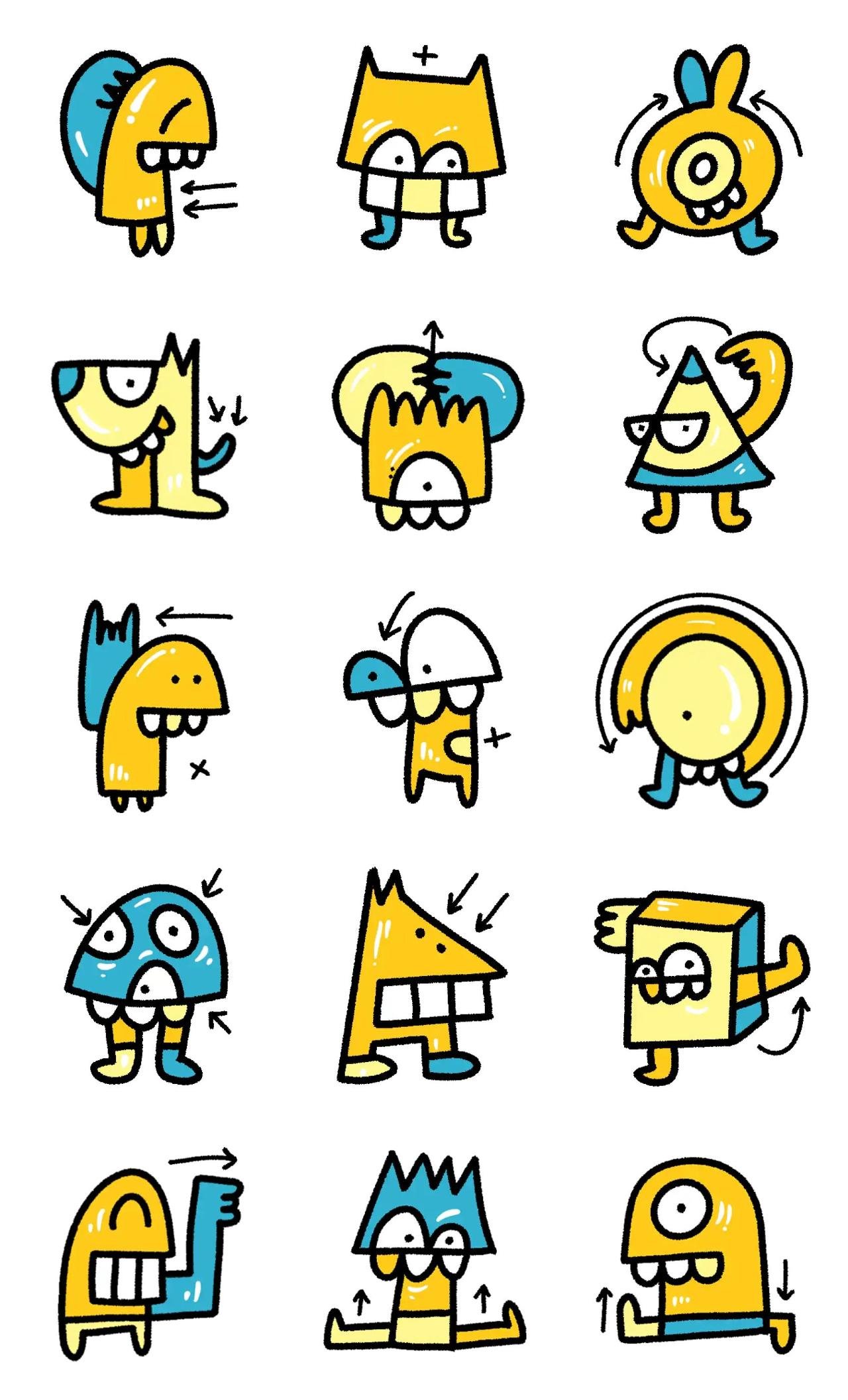 arrows! Gag,Etc. sticker pack for Whatsapp, Telegram, Signal, and others chatting and message apps