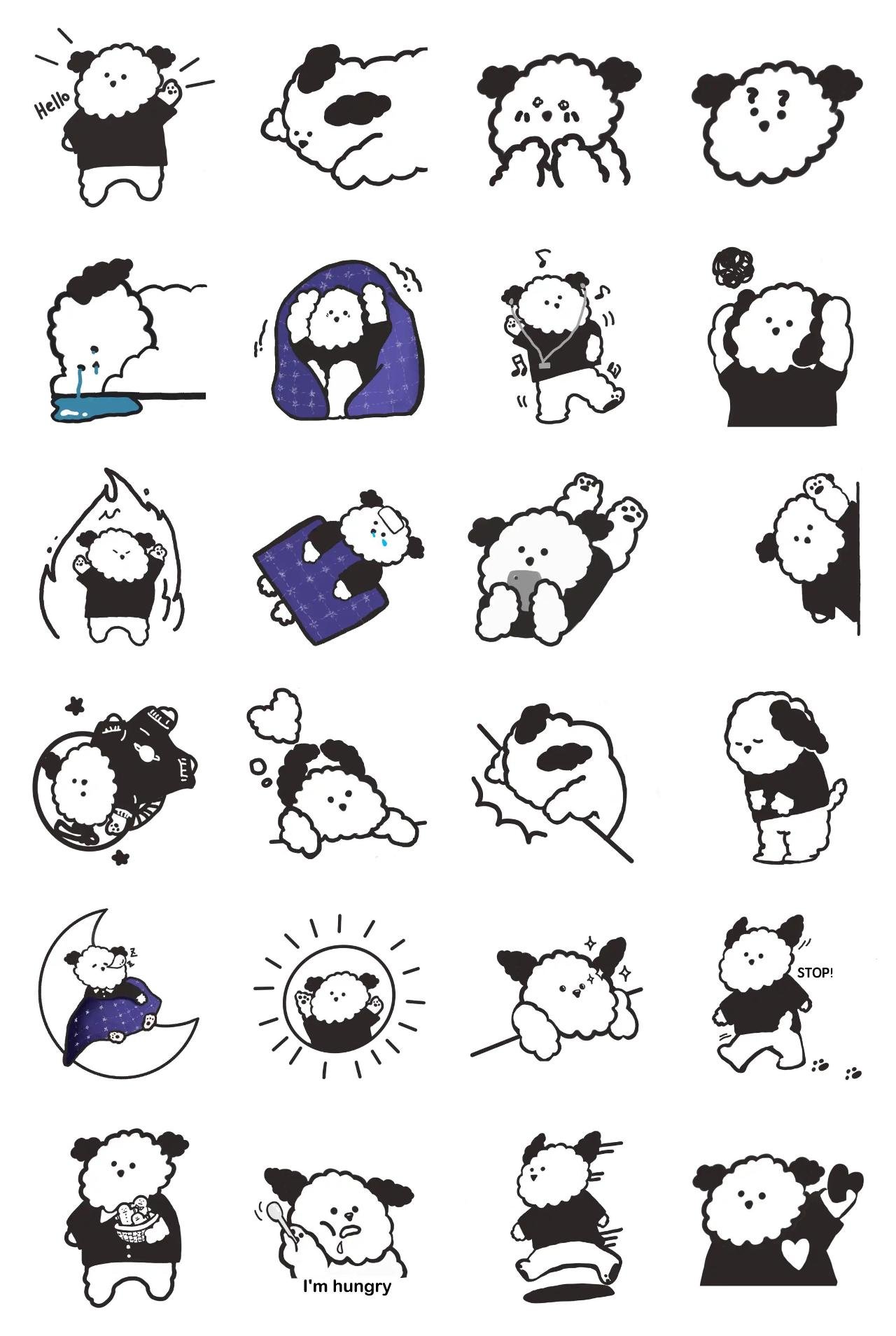 Hi Mong-sil! Animation/Cartoon,Animals,Etc sticker pack for Whatsapp, Telegram, Signal, and others chatting and message apps