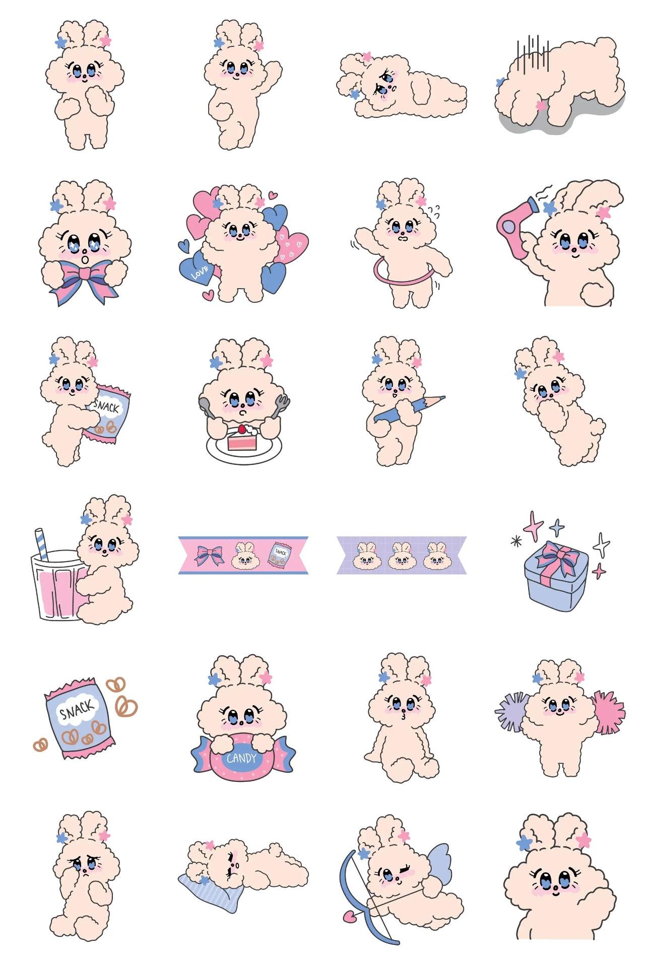 Vely Lolly Sticker 1 Animation/Cartoon,,Animals sticker pack for Whatsapp, Telegram, Signal, and others chatting and message apps