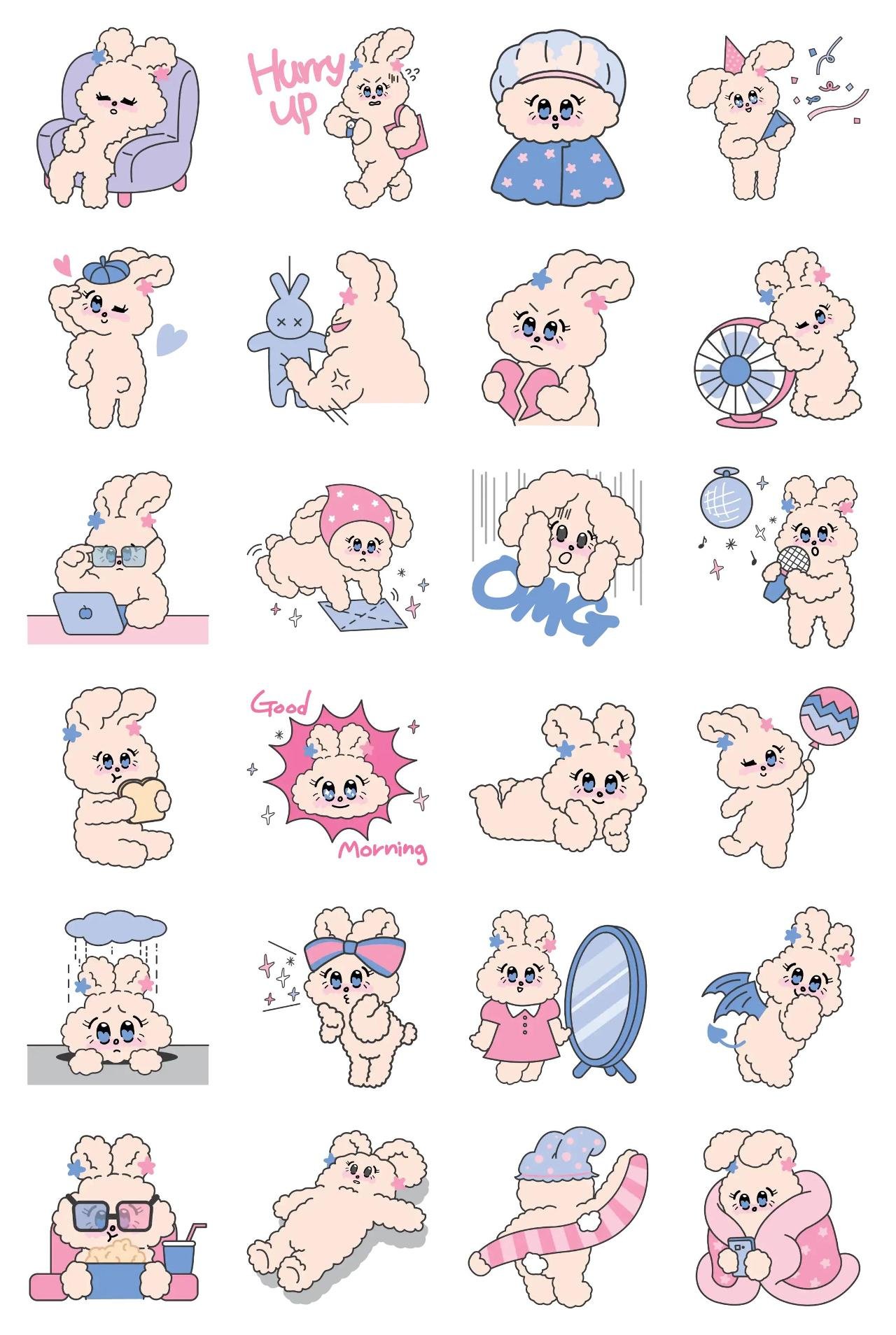 Vely Lolly Sticker 2 Animation/Cartoon,Animals sticker pack for Whatsapp, Telegram, Signal, and others chatting and message apps