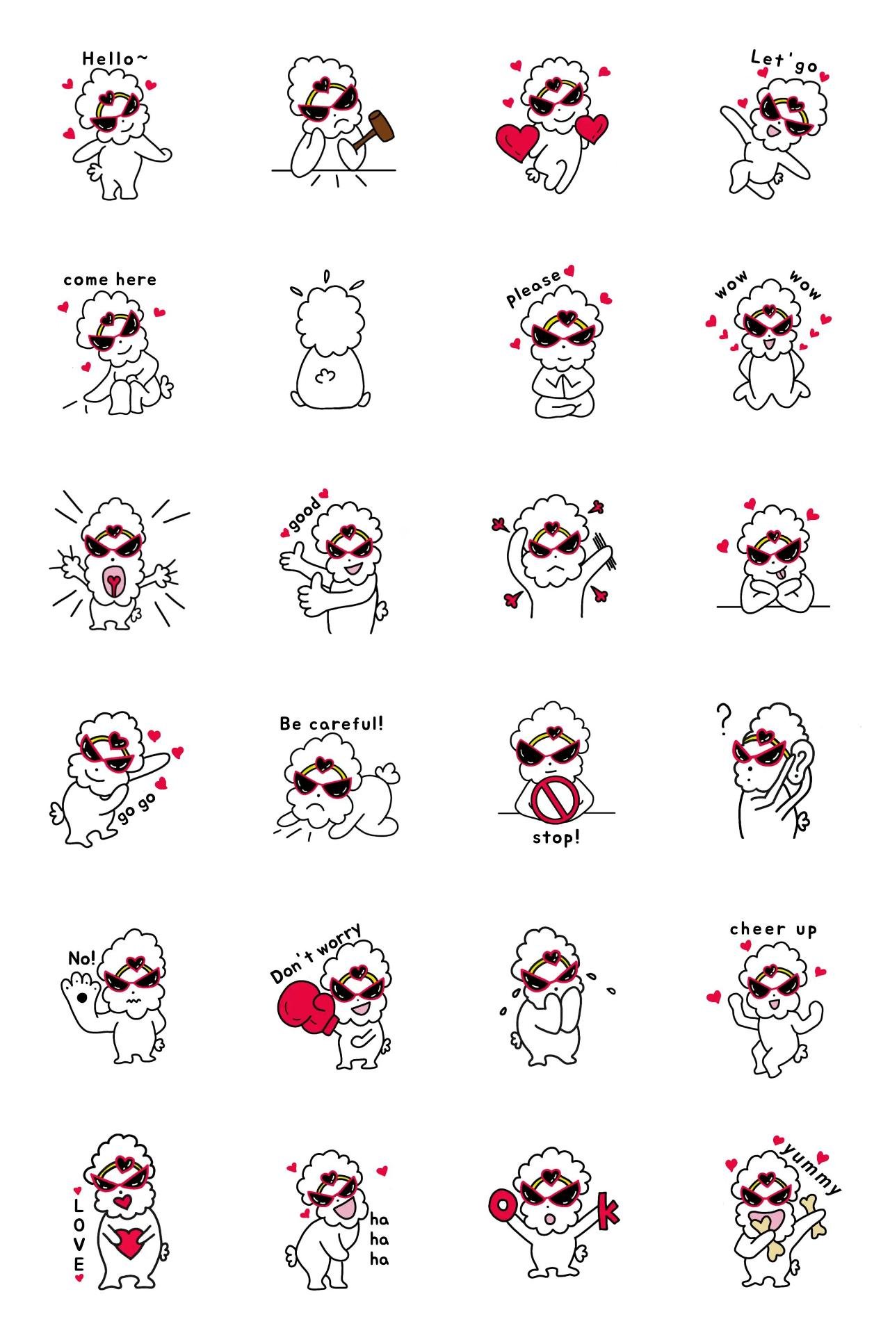 Lovely Somsuni Animation/Cartoon,Animals sticker pack for Whatsapp, Telegram, Signal, and others chatting and message apps