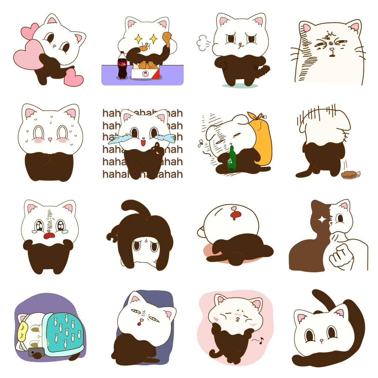 Meow-Jelly Kitty Animals,Celebrity,Gag,Valentine,Food/Drink sticker pack for Whatsapp, Telegram, Signal, and others chatting and message apps