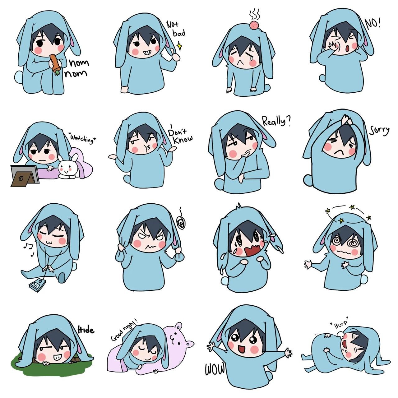 Oreoo Animation/Cartoon sticker pack for Whatsapp, Telegram, Signal, and others chatting and message apps