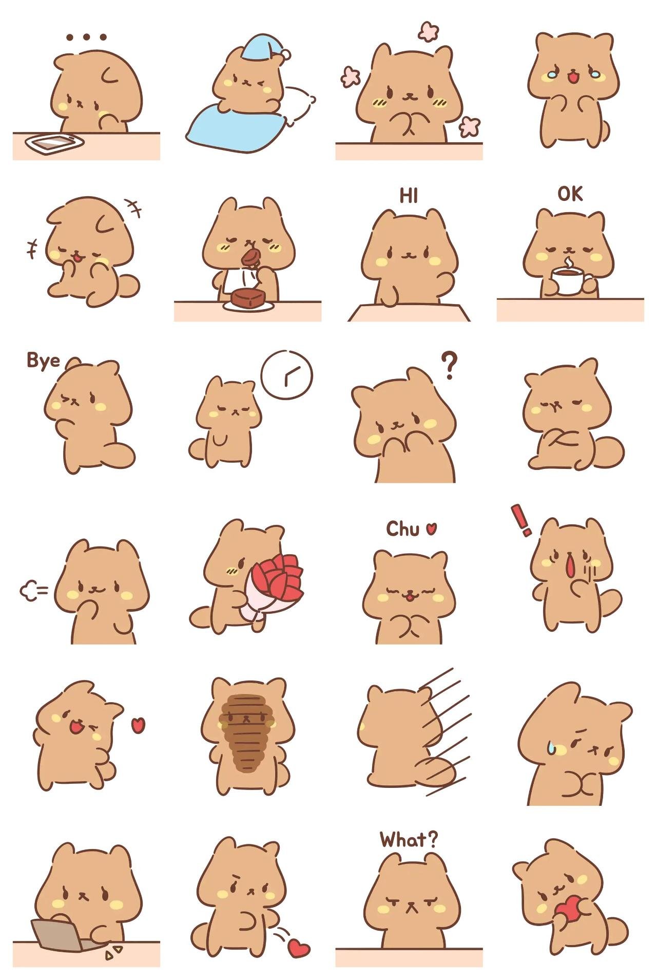 Beaver dodo Animation/Cartoon,Animals,Etc sticker pack for Whatsapp, Telegram, Signal, and others chatting and message apps