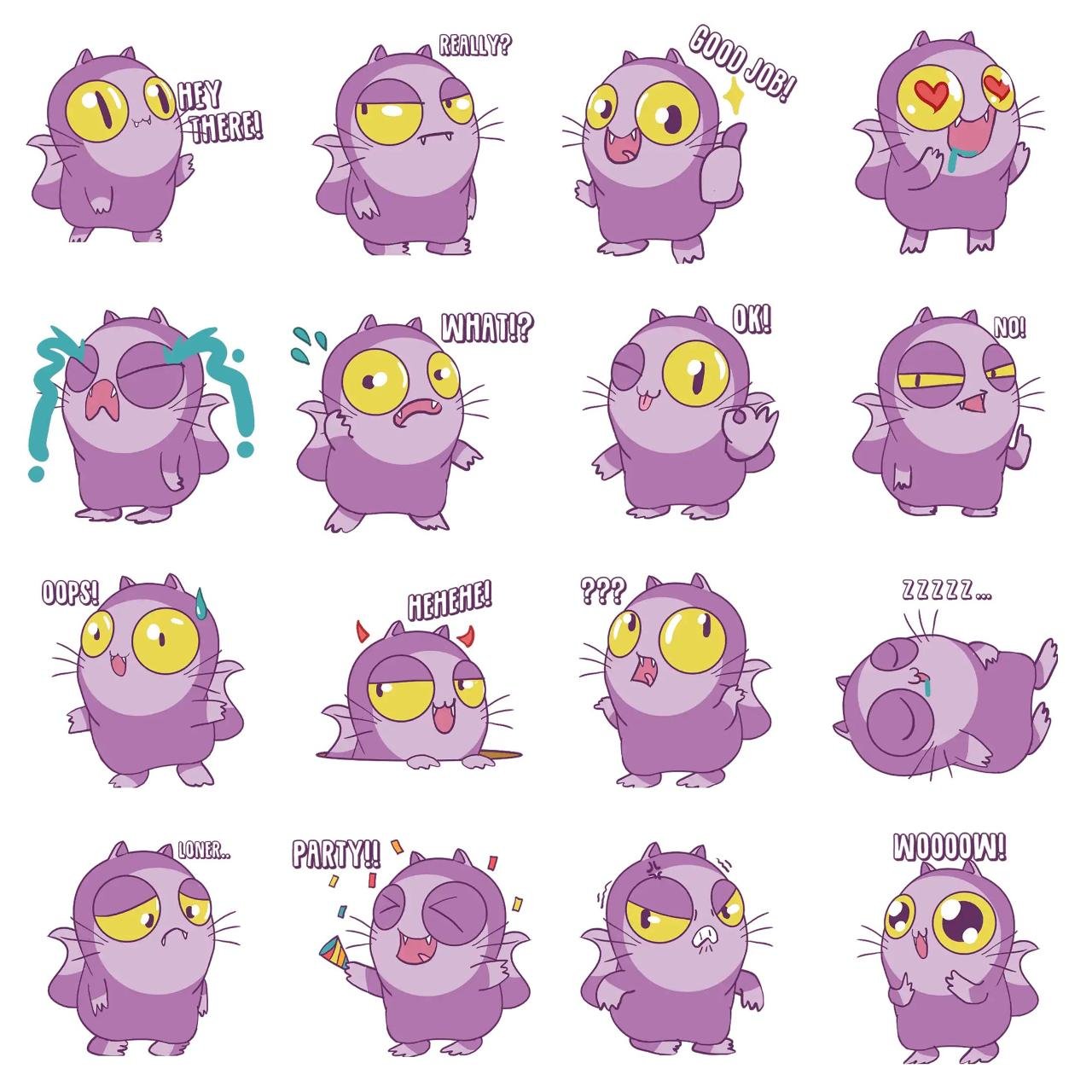 chuck Animation/Cartoon sticker pack for Whatsapp, Telegram, Signal, and others chatting and message apps