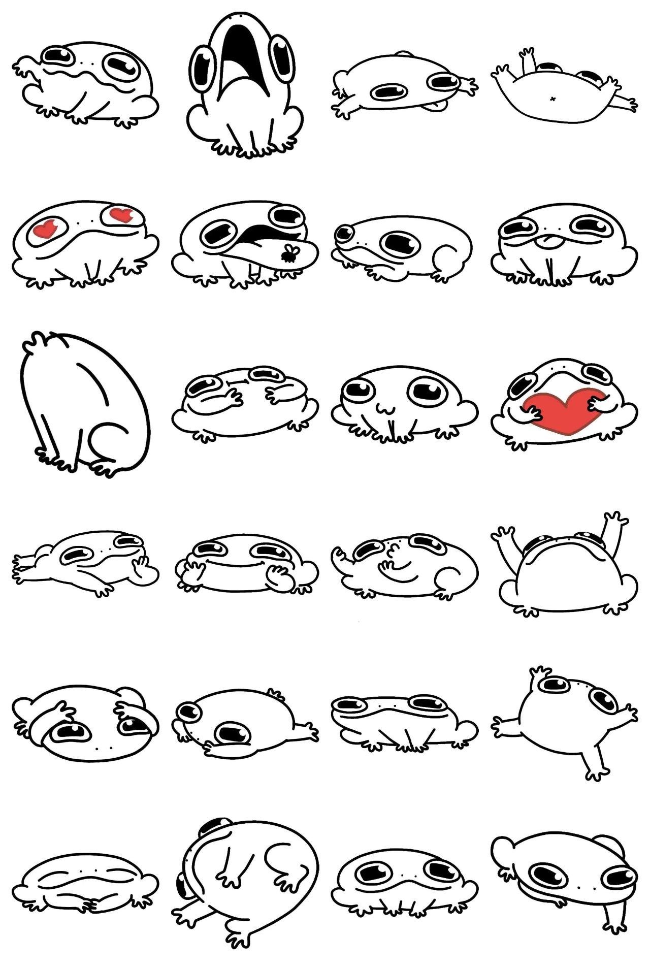 Ink Toad Animation/Cartoon,Animals,Gag,Etc,Birthday sticker pack for Whatsapp, Telegram, Signal, and others chatting and message apps