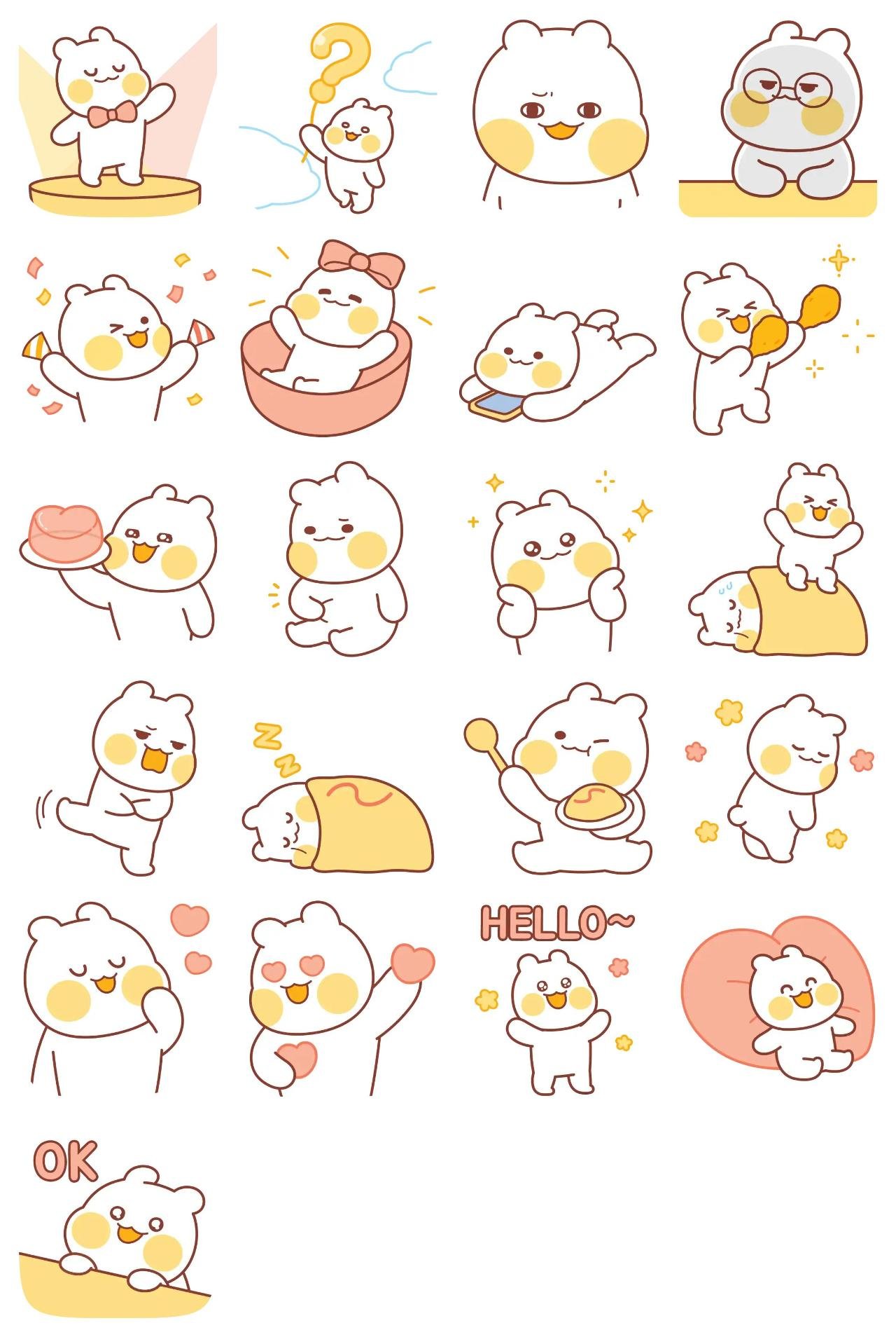 Lovely Gomgom Animation/Cartoon,Animals,Gag,People,Etc sticker pack for Whatsapp, Telegram, Signal, and others chatting and message apps