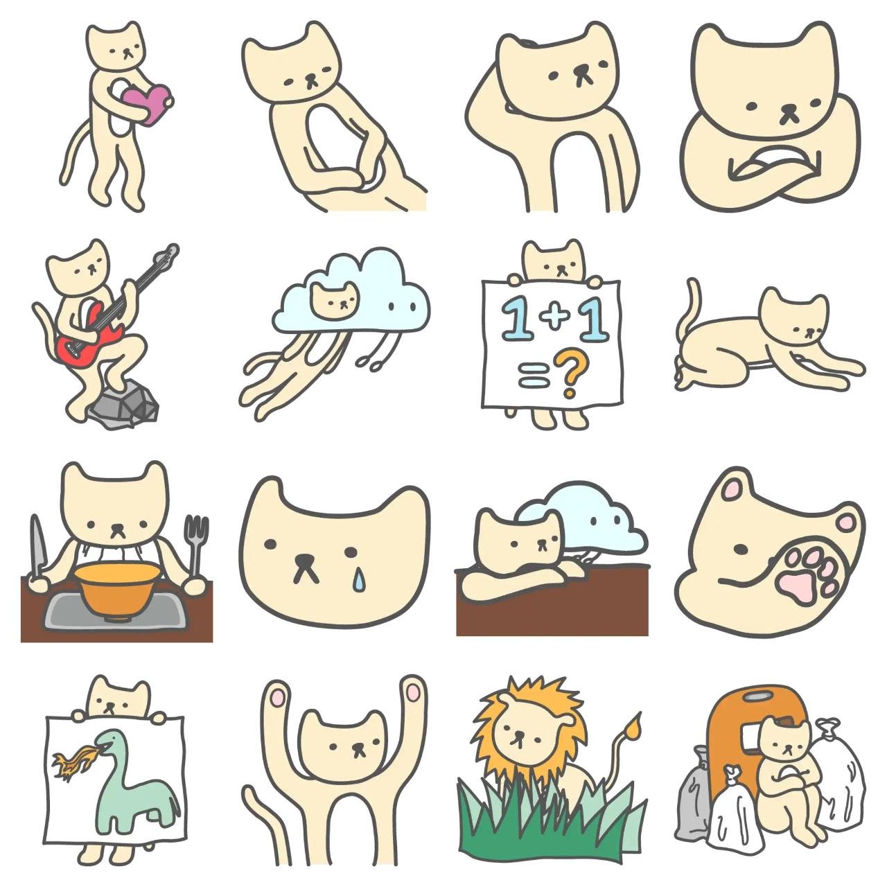 C. Hing Daily Vol. 2 Animation/Cartoon sticker pack for Whatsapp, Telegram, Signal, and others chatting and message apps