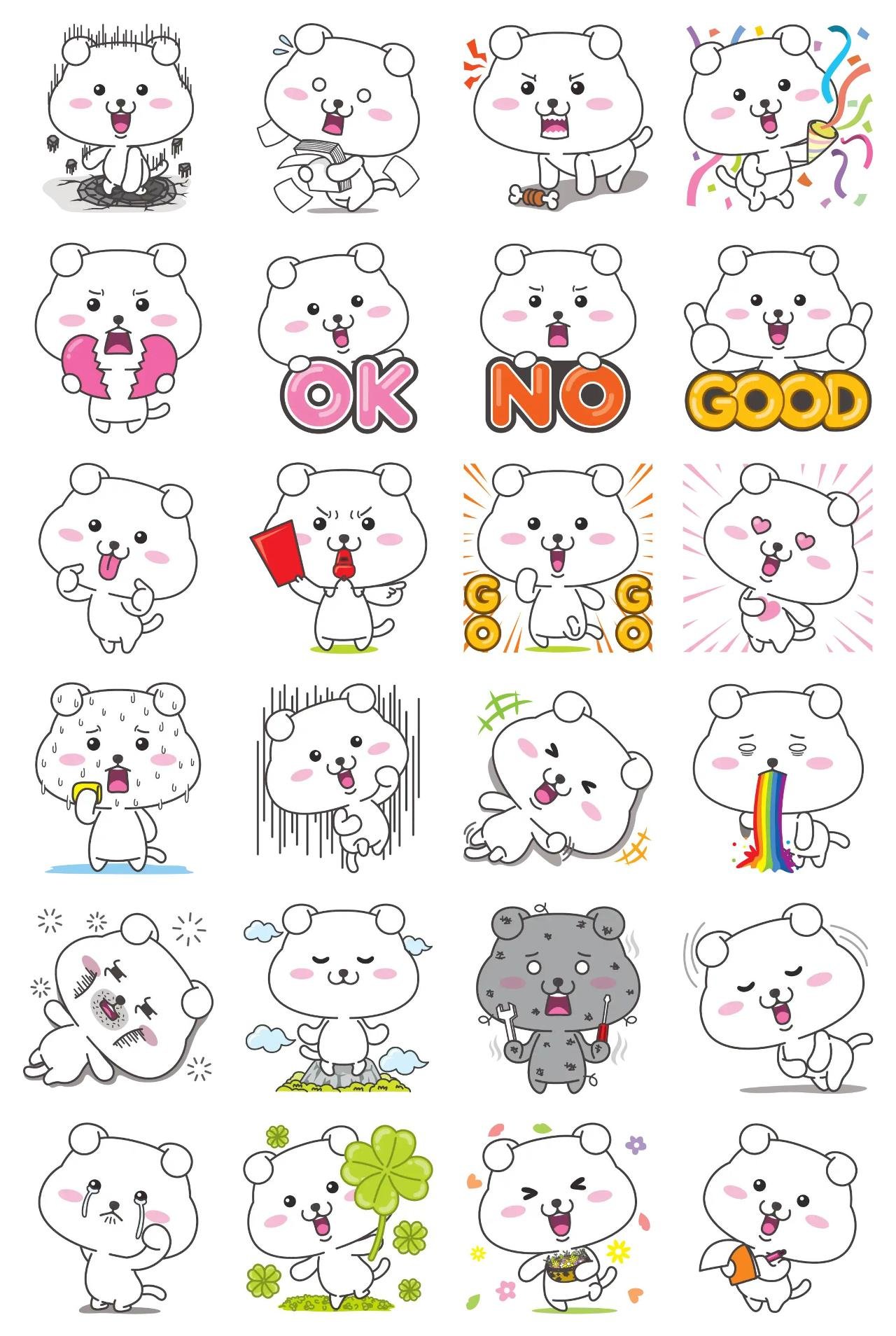 Danguri-2-english Animation/Cartoon,Gag,Animals sticker pack for Whatsapp, Telegram, Signal, and others chatting and message apps