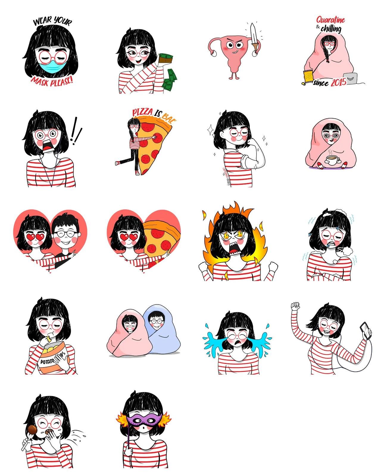 Cute Cappuchinnu Animation/Cartoon,Romance,Food/Drink sticker pack for Whatsapp, Telegram, Signal, and others chatting and message apps