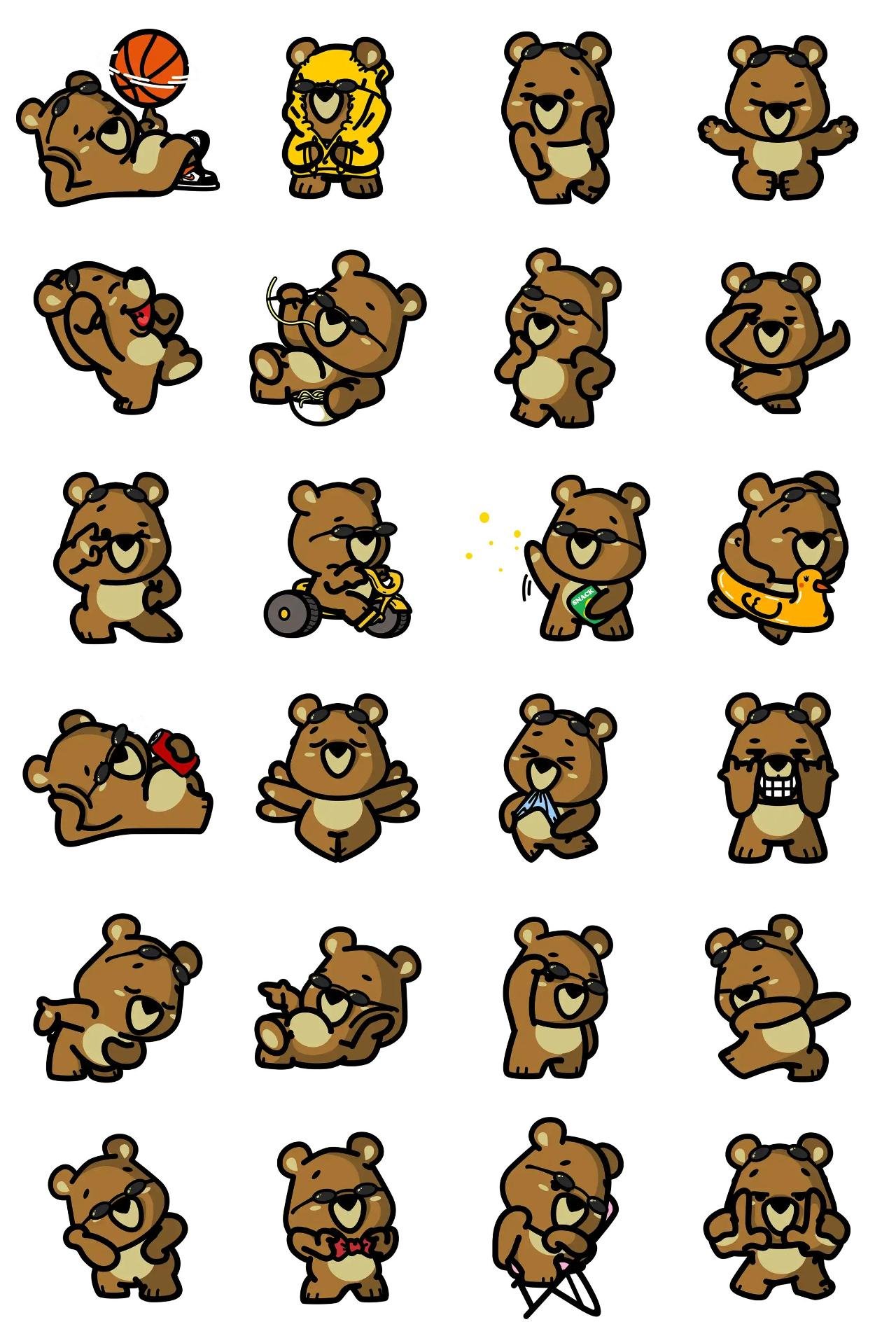 Choco Animation/Cartoon,Animals sticker pack for Whatsapp, Telegram, Signal, and others chatting and message apps