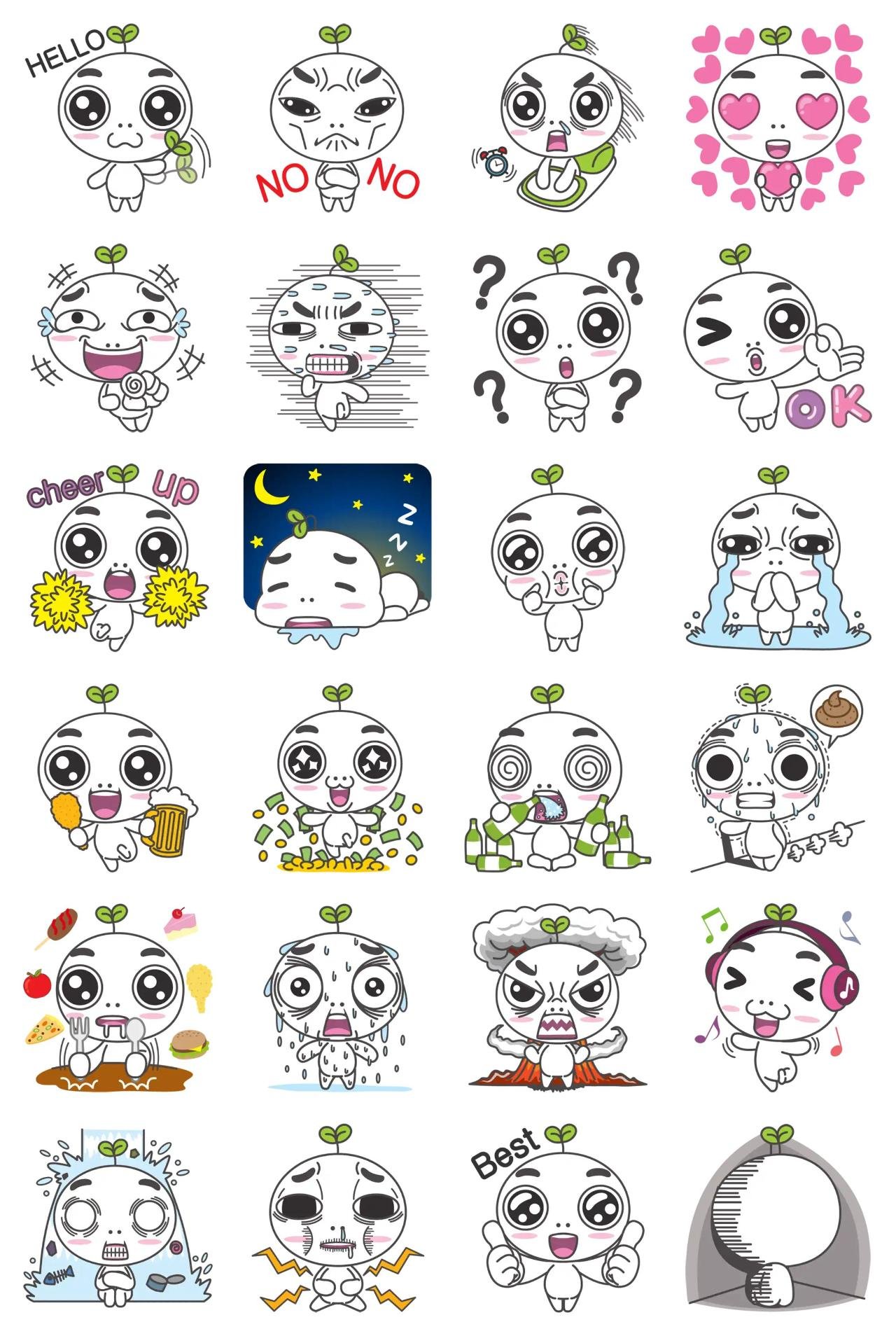 Tteog-ip-i Gag sticker pack for Whatsapp, Telegram, Signal, and others chatting and message apps